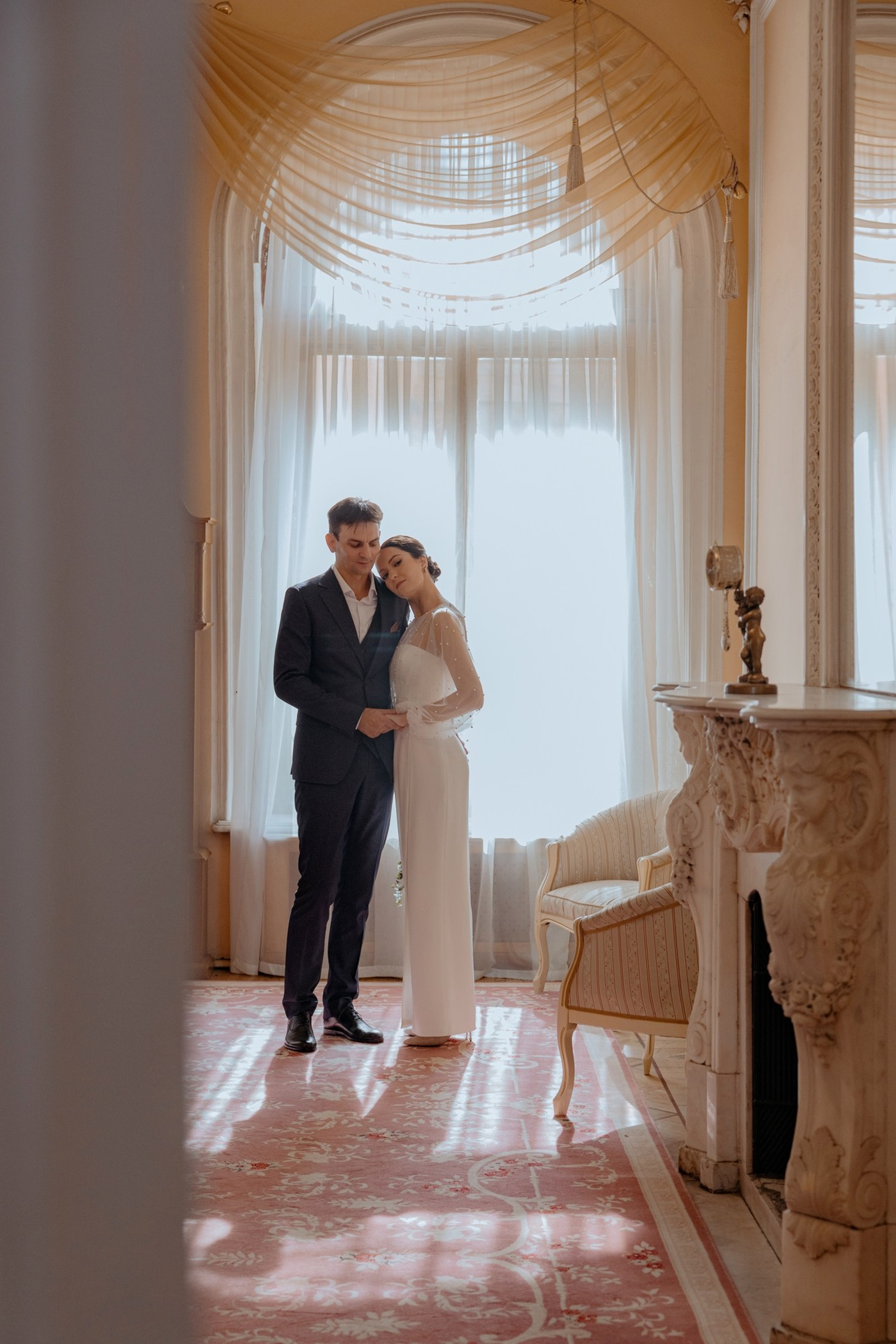 свадебная церемония в историческом дворце