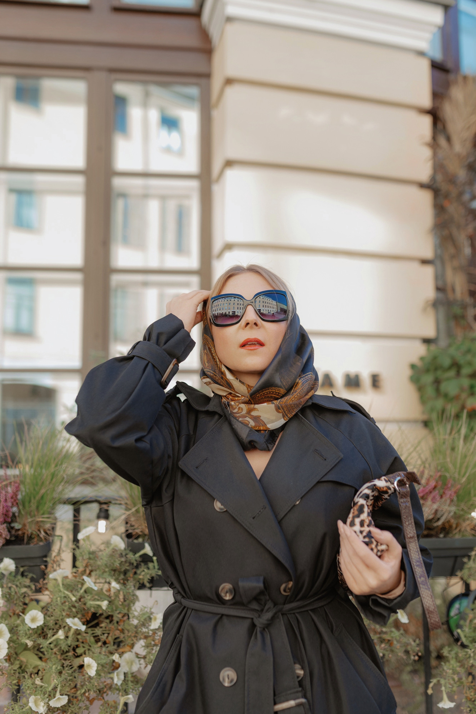 женский осенний уличный портрет спб