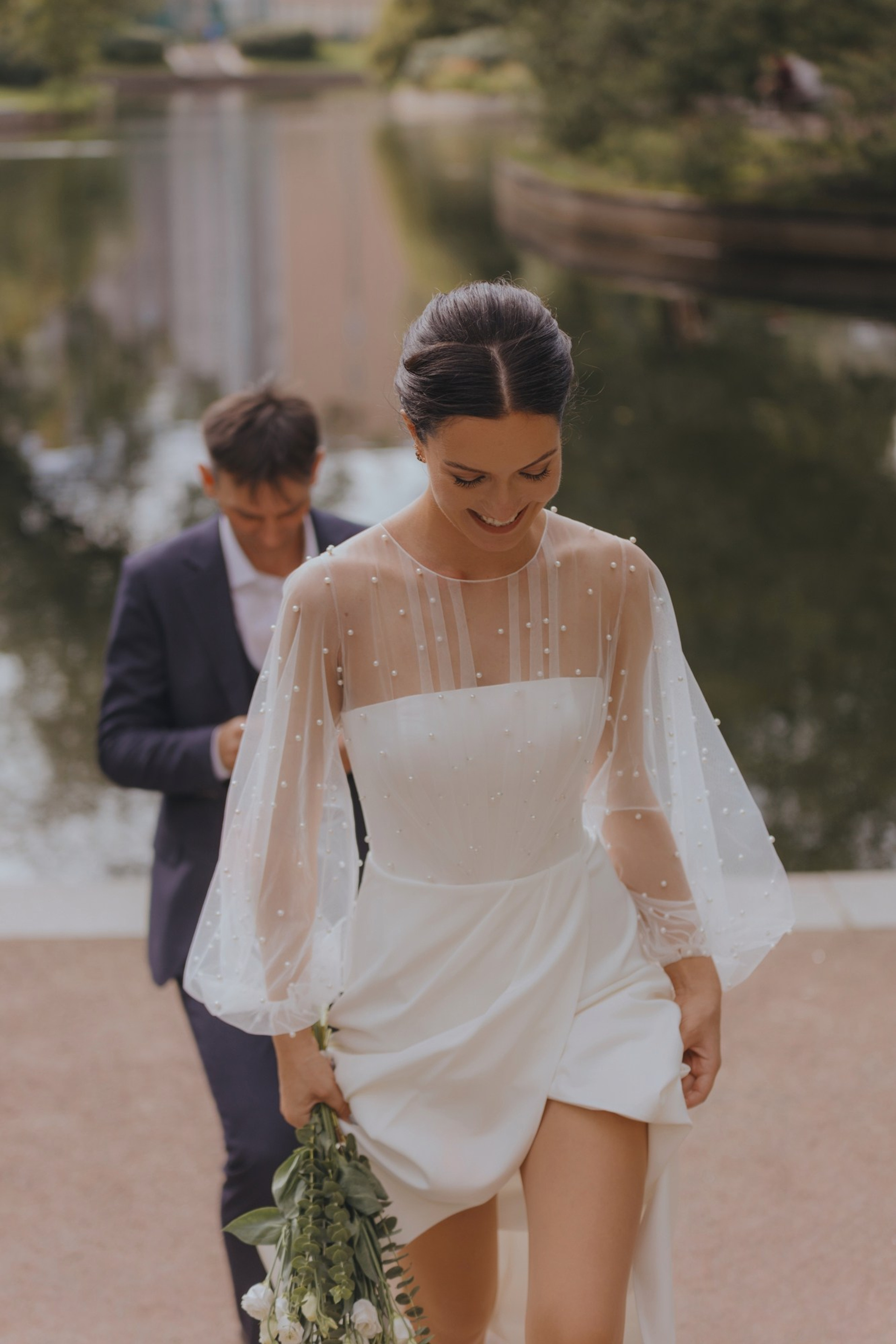 летняя свадебная фотосессия в городе