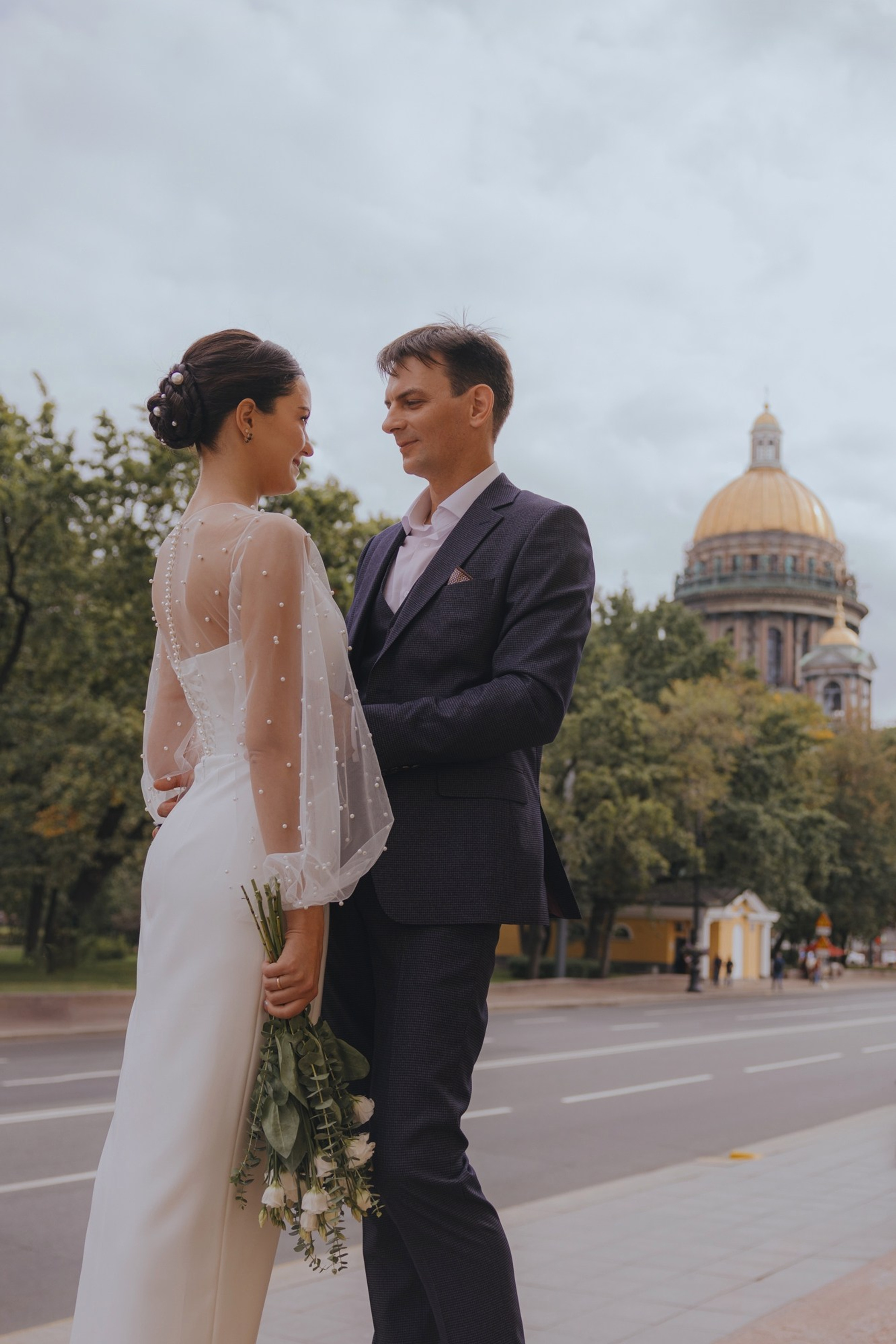 свадебная прогулка после церемонии спб