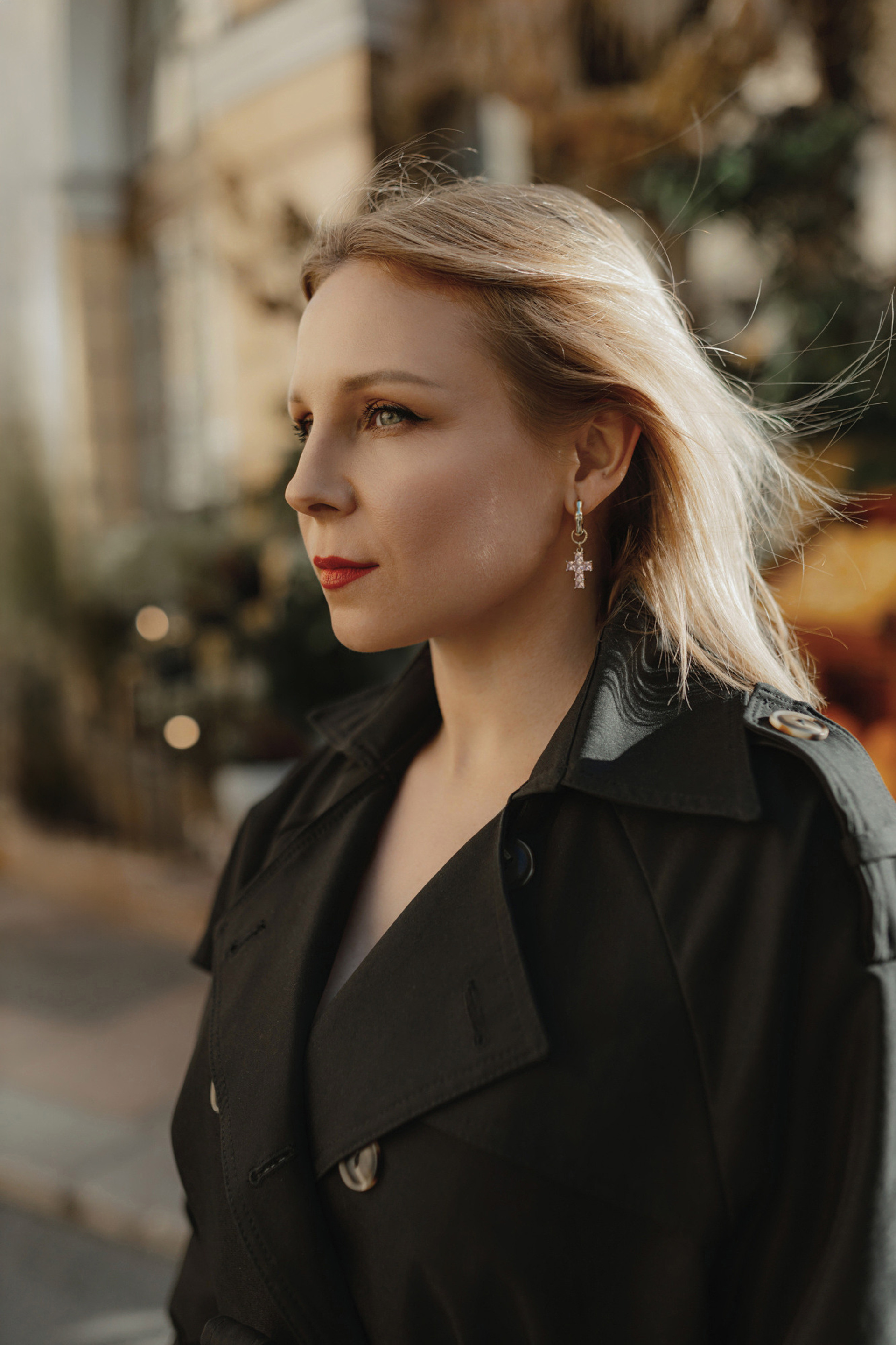 осенний lifestyle портрет женщины спб