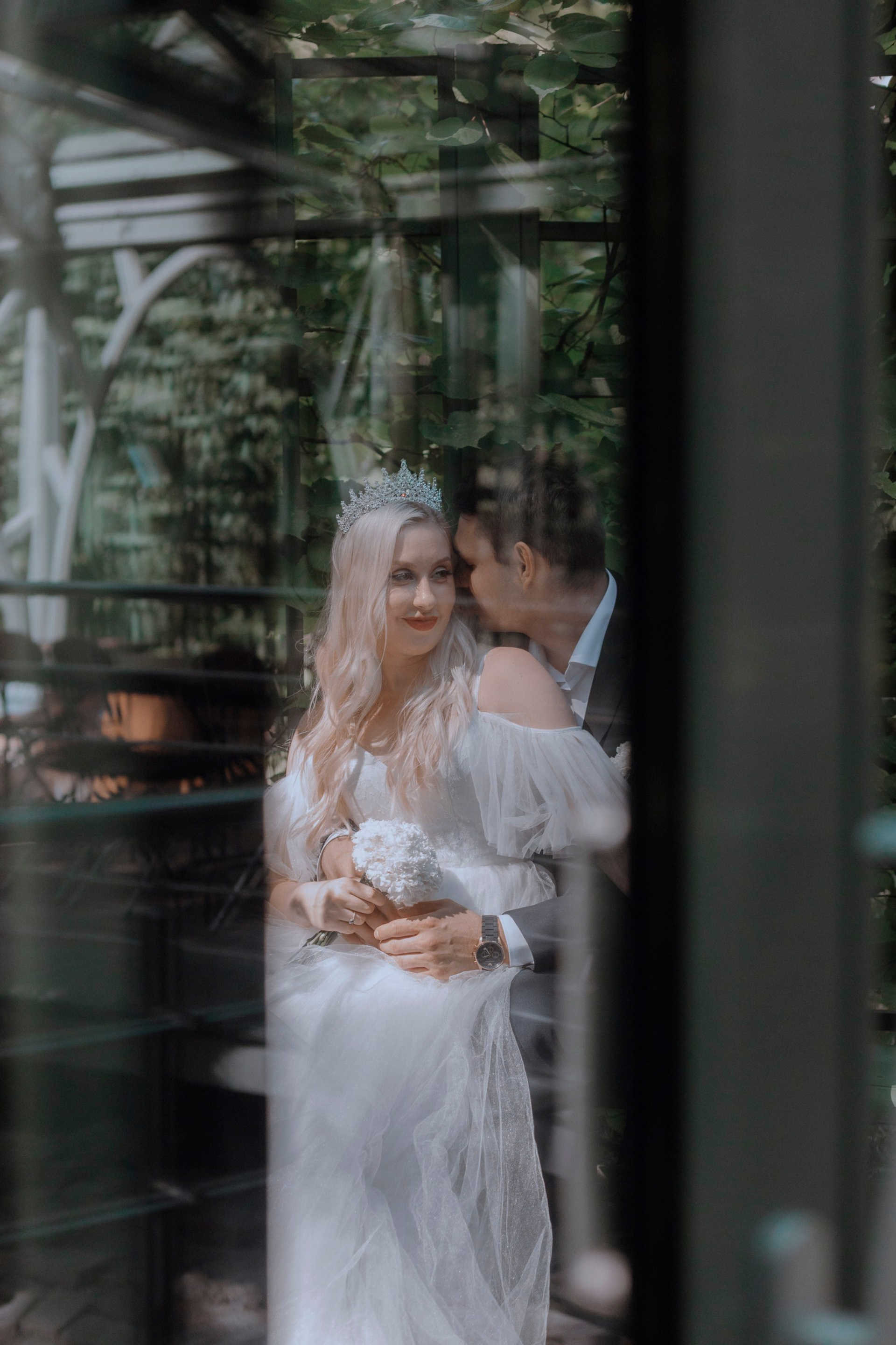 свадебный портрет в летнем саду санкт петербург