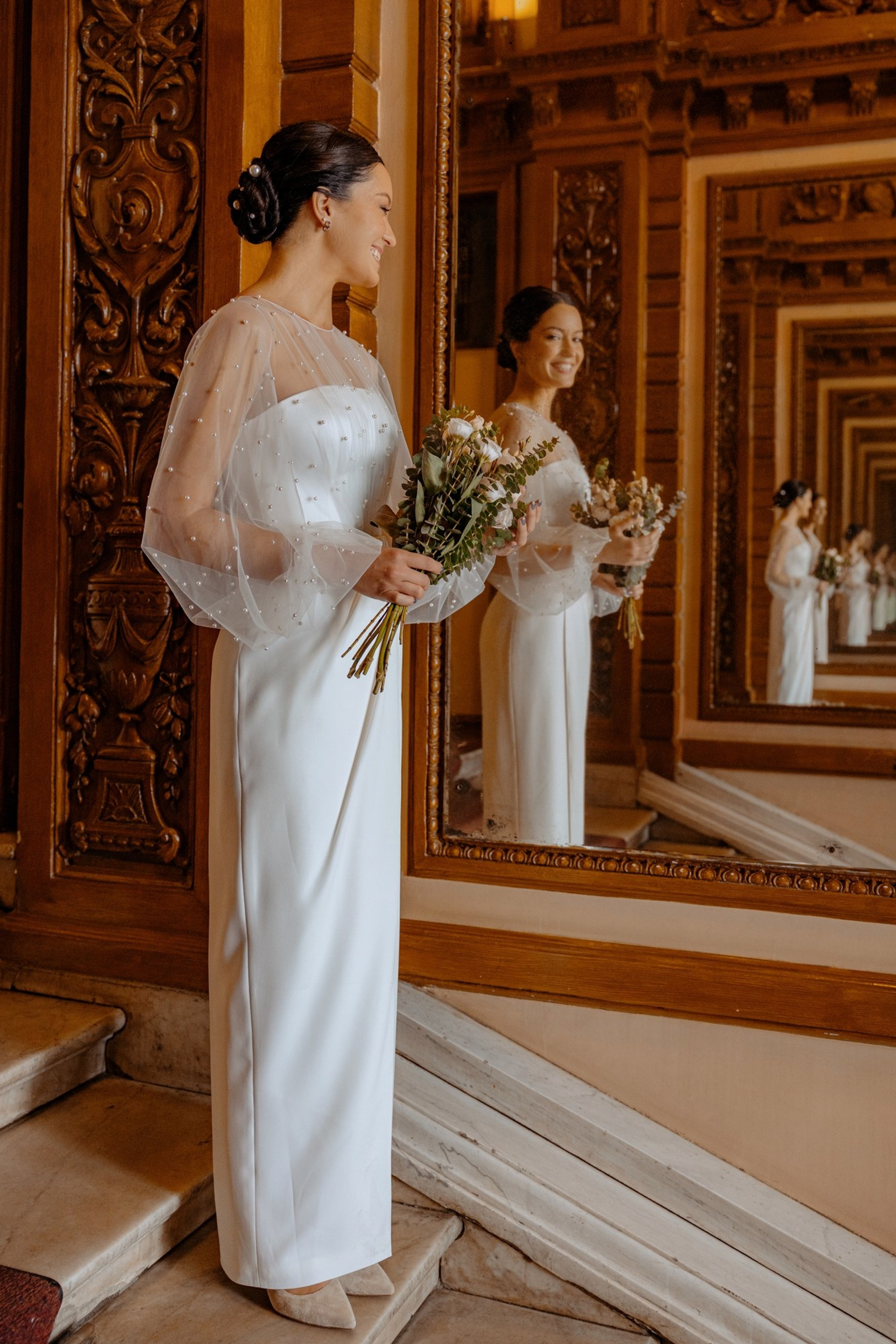 свадебная съёмка в первом загсе спб