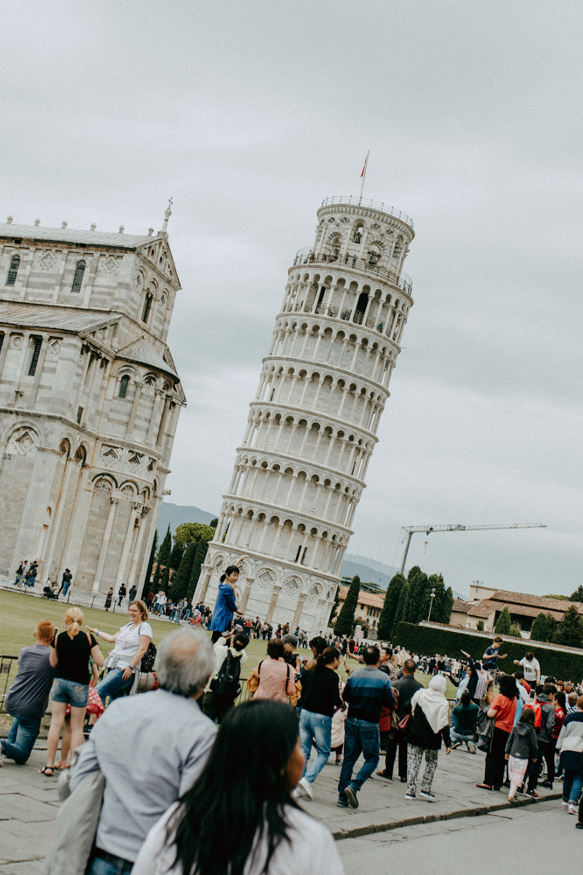 Cinema Italiano or One day in Pisa. Italy