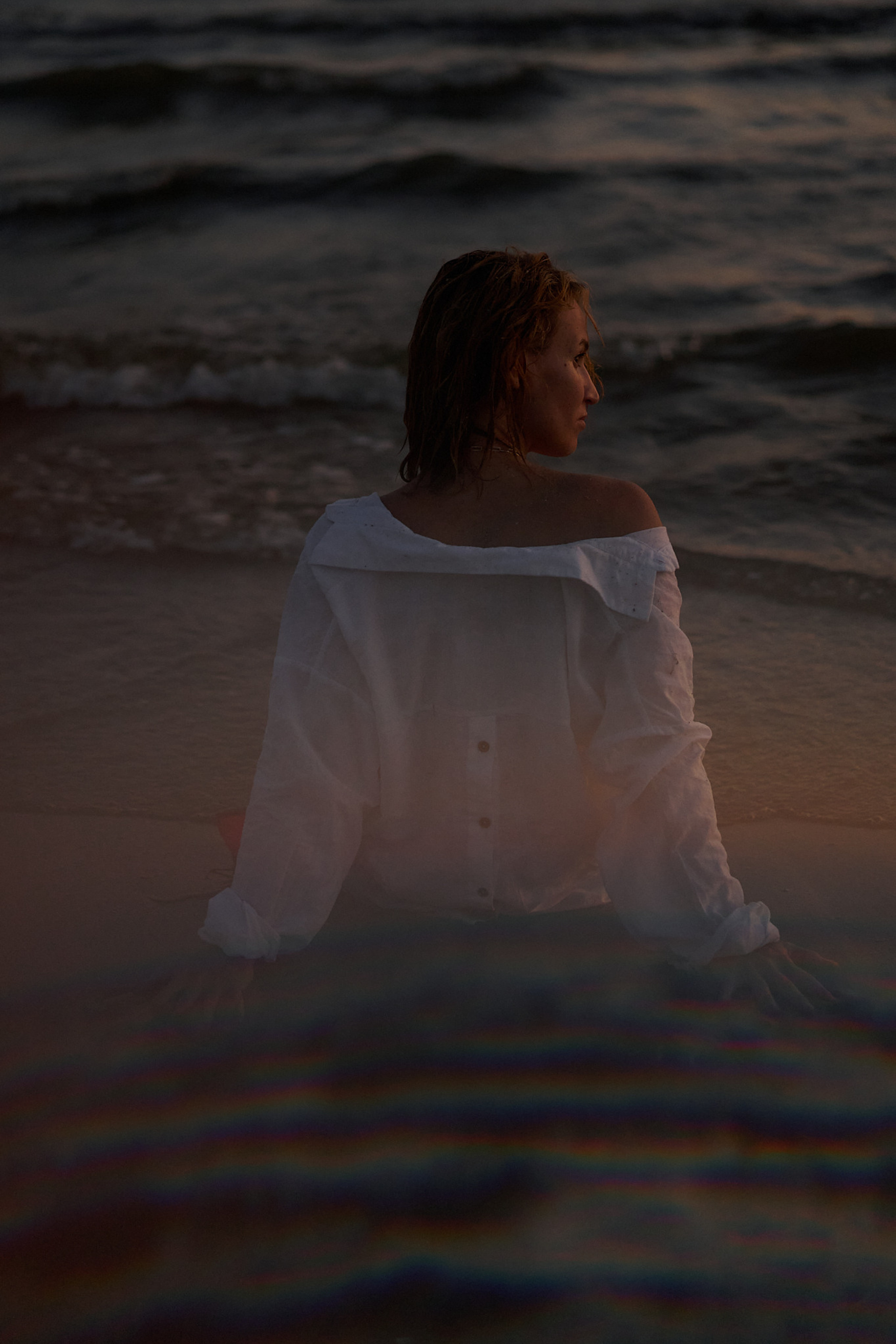 Таня: закат на берегу моря. Фотограф в Анапе Надежда Соловьёва