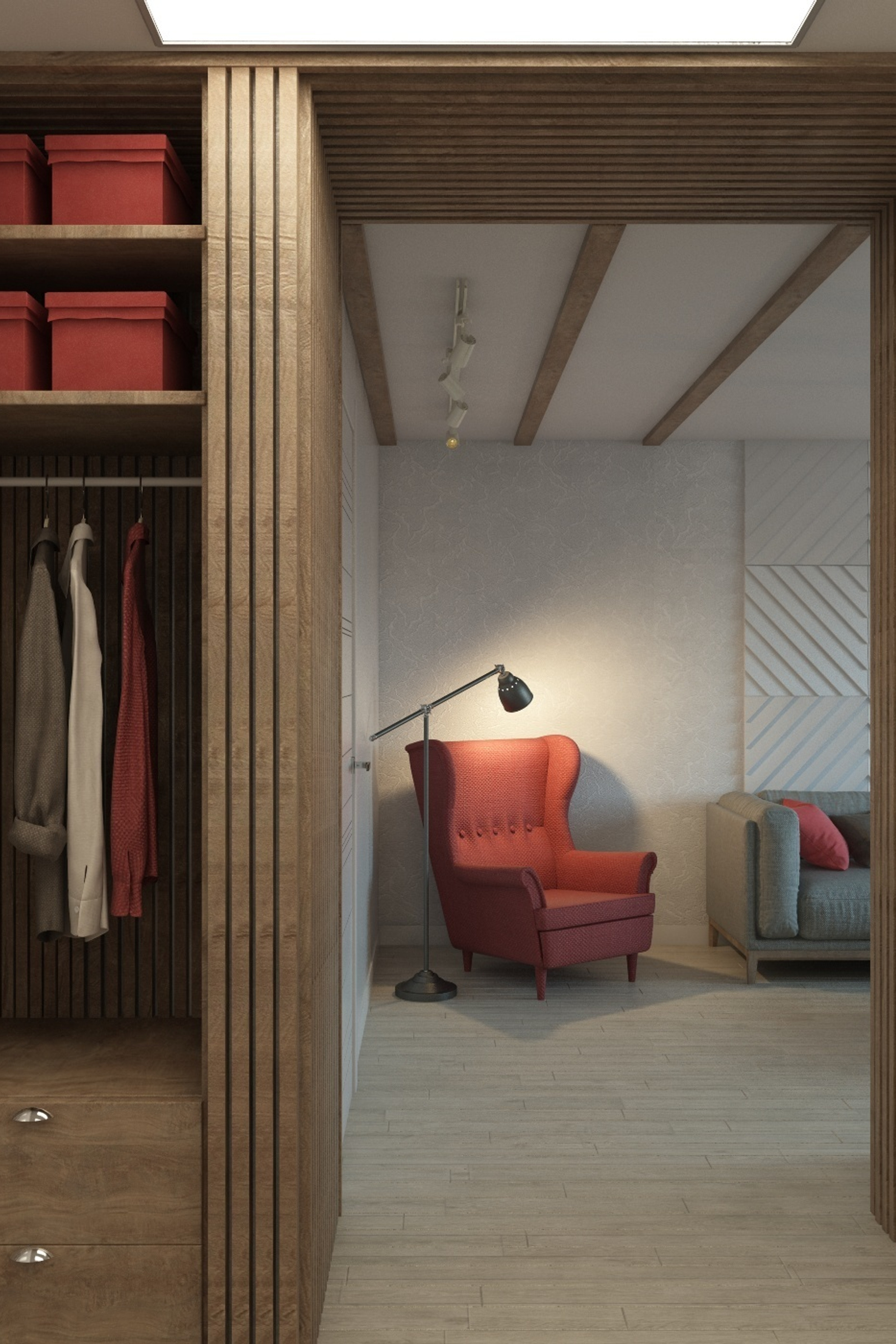 3х комнатная квартира для двух человек. Скандинавский стиль.