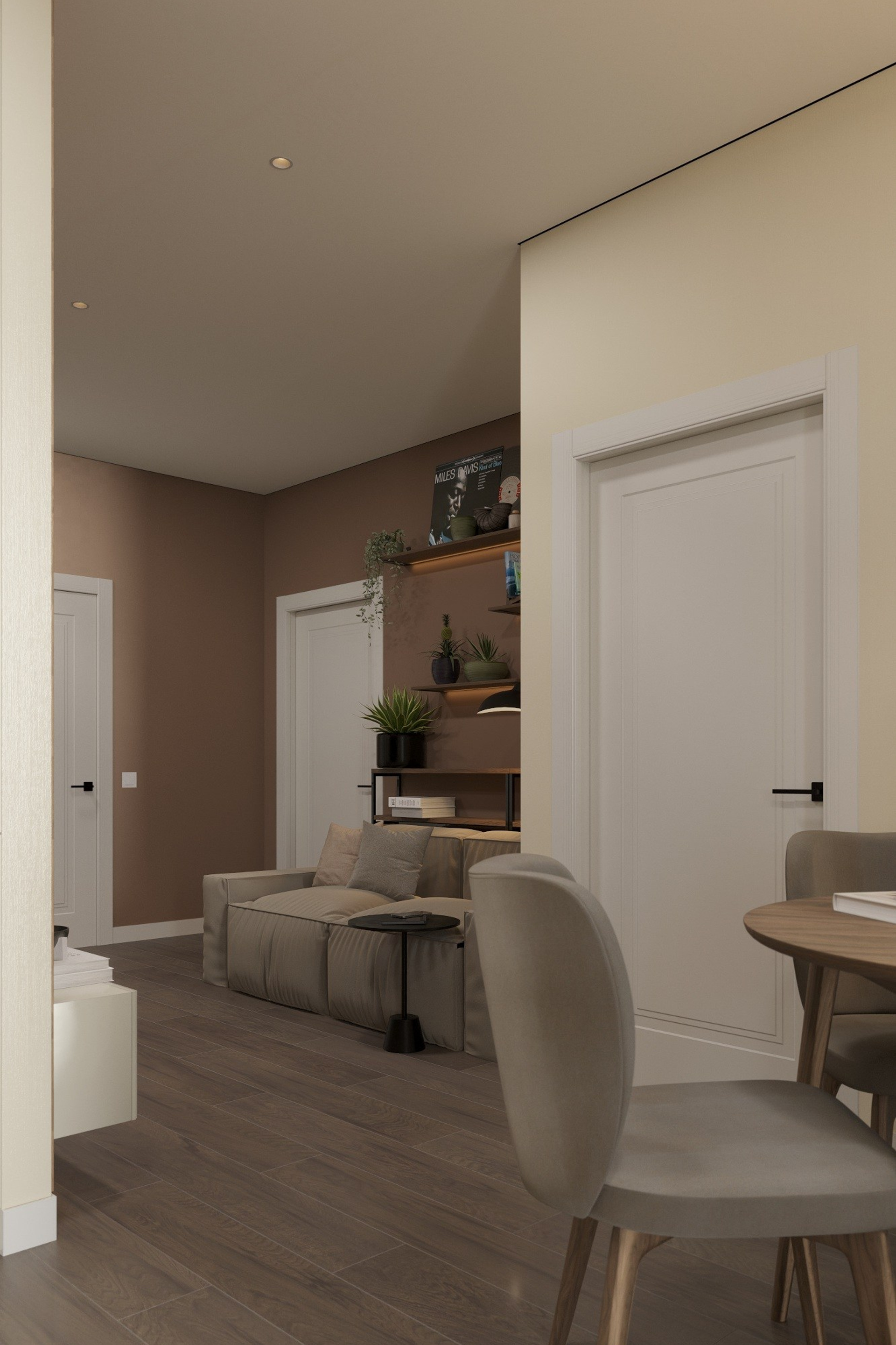 3д визуализация кв. 55 м² г. Курск. Ксения. 3D‑визуализатор