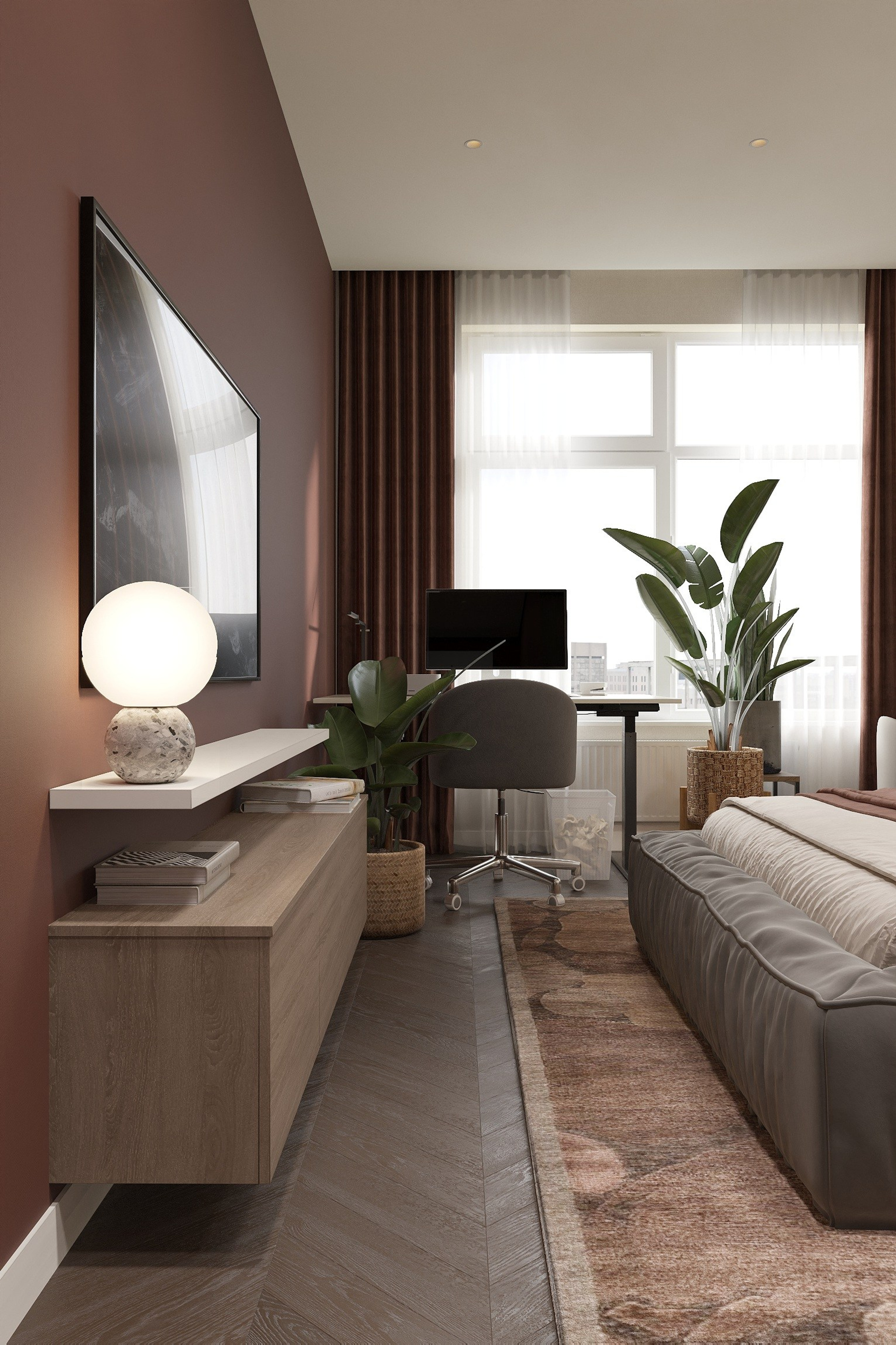 3д визуализация кв. 55 м² г. Курск. Ксения. 3D‑визуализатор