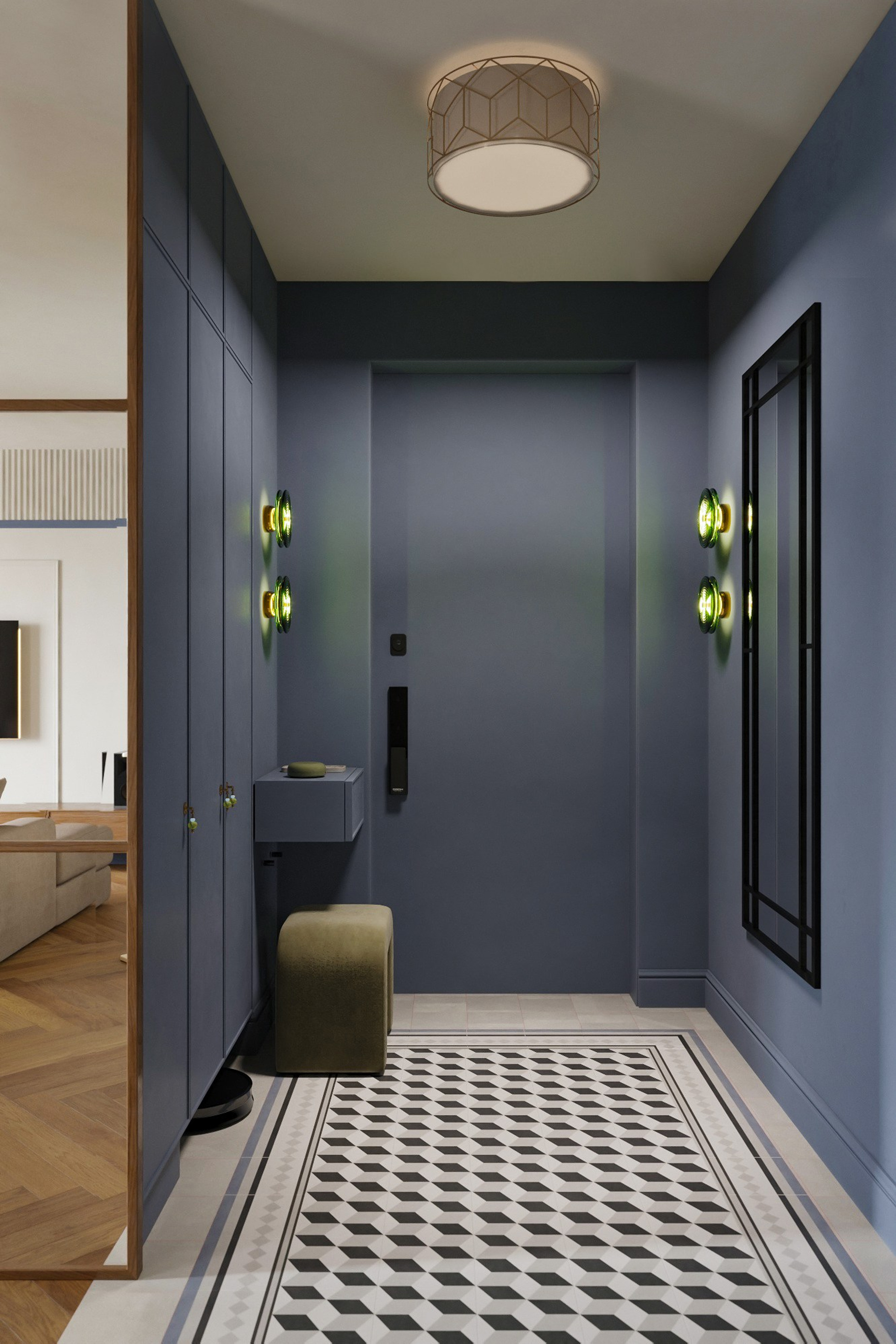 ПРОЕКТ ЖК Сакко и Ванцетти. Квартира 100 м² г.Новосибирск. Ксения. 3D‑визуализатор