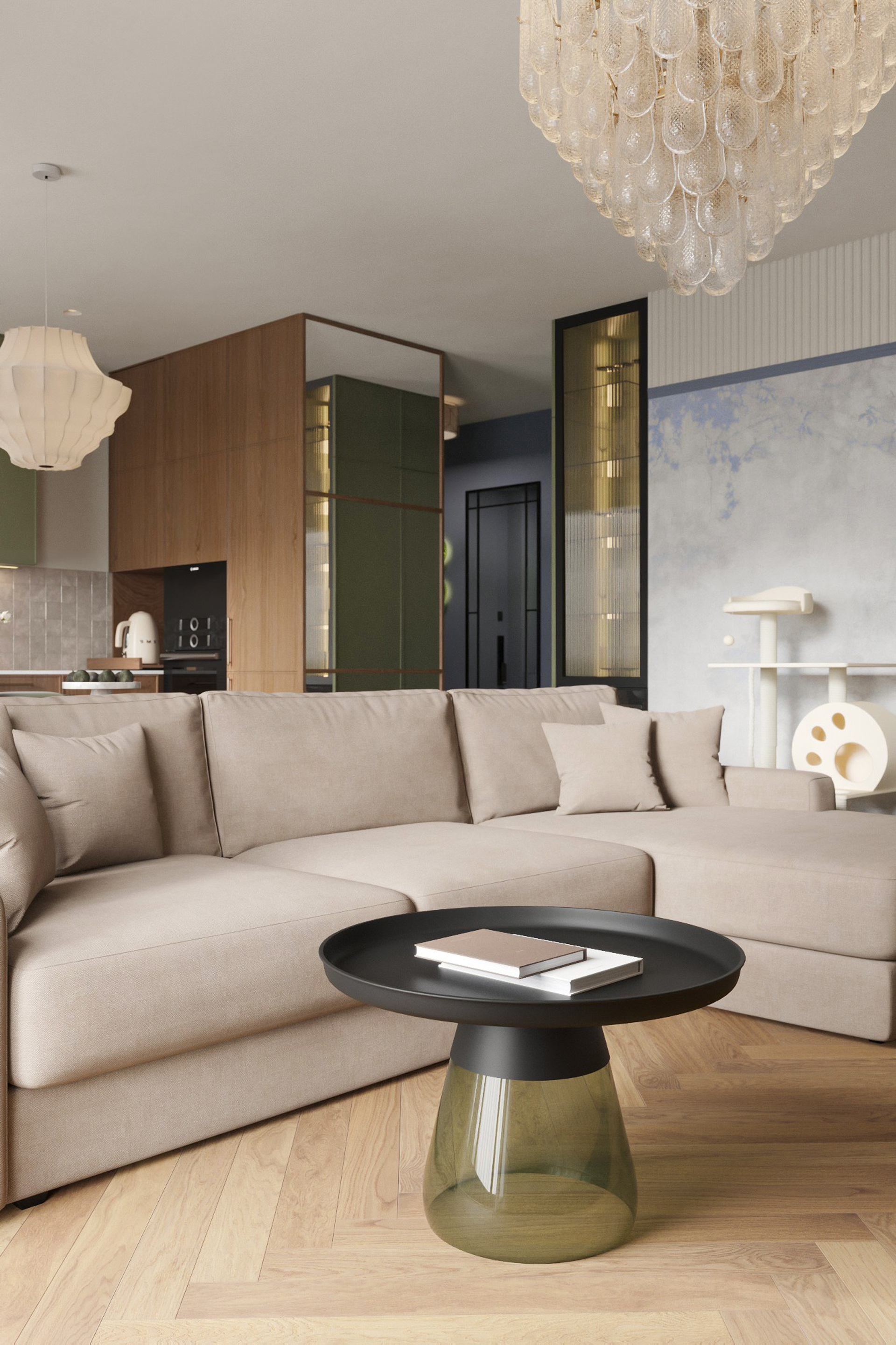 ПРОЕКТ ЖК Сакко и Ванцетти. Квартира 100 м² г.Новосибирск. Ксения. 3D‑визуализатор