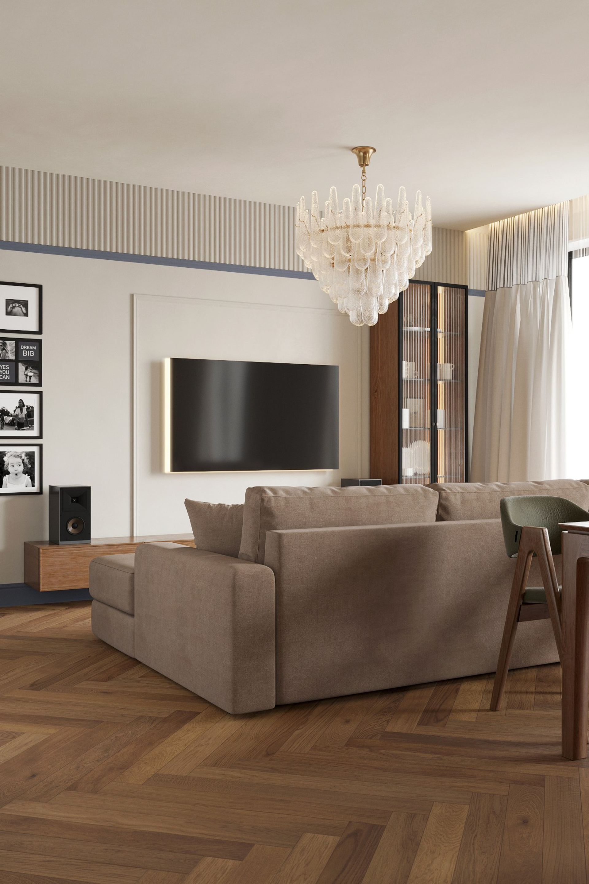 ПРОЕКТ ЖК Сакко и Ванцетти. Квартира 100 м² г.Новосибирск. Ксения. 3D‑визуализатор