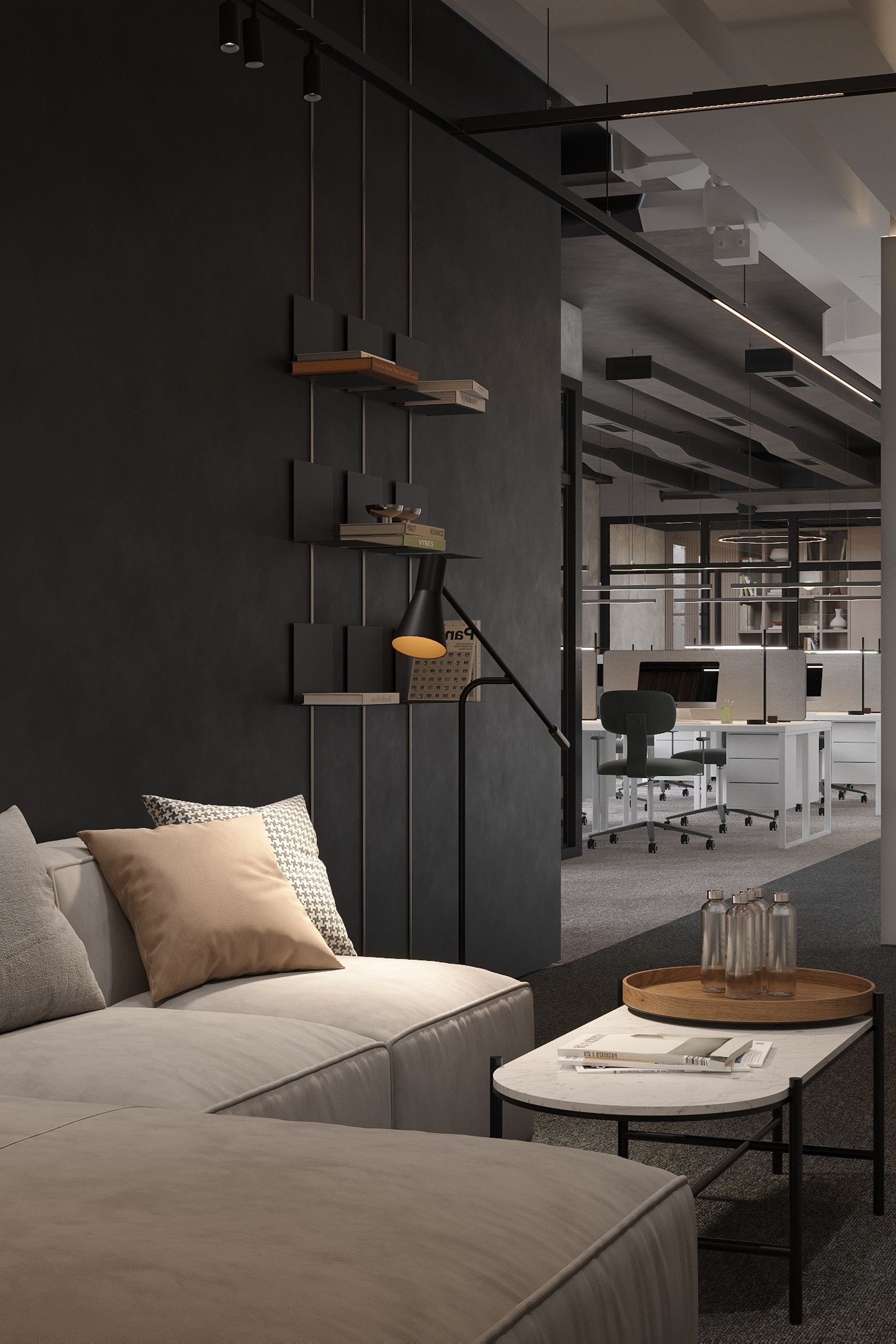 Офис 234 м². Ксения. 3D‑визуализатор