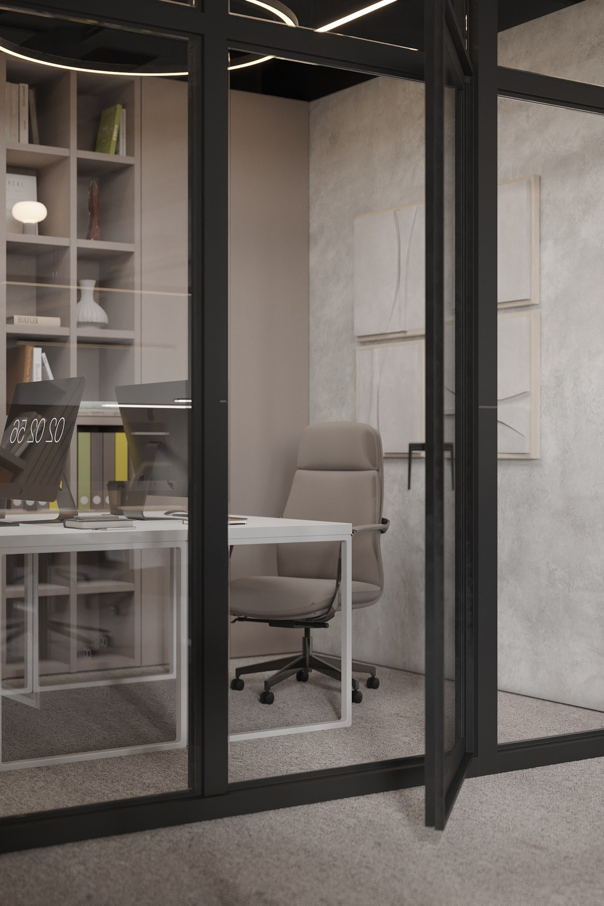 Офис 234 м². Ксения. 3D‑визуализатор
