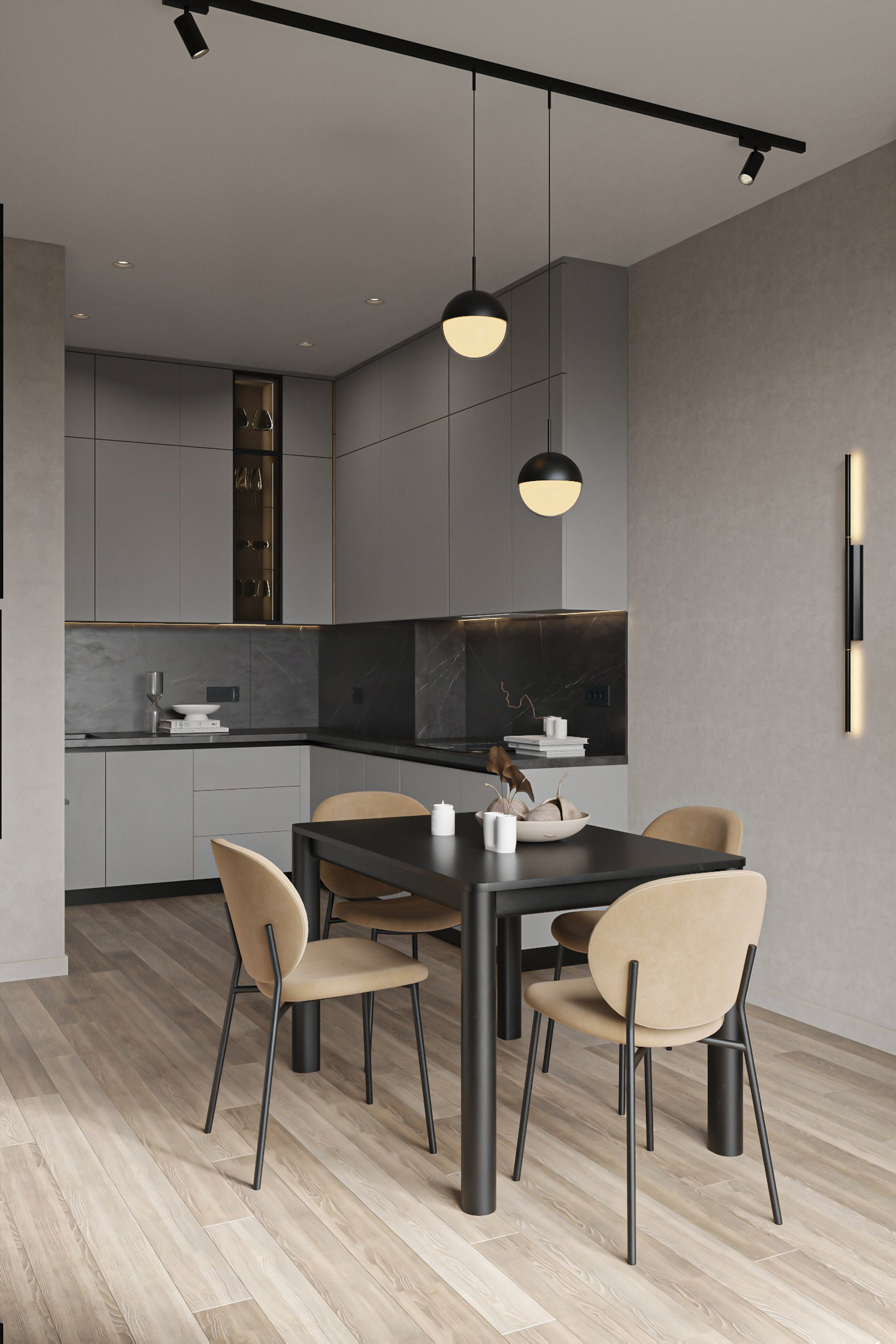 3д визуализации кв. 70 м². Ксения. 3D‑визуализатор