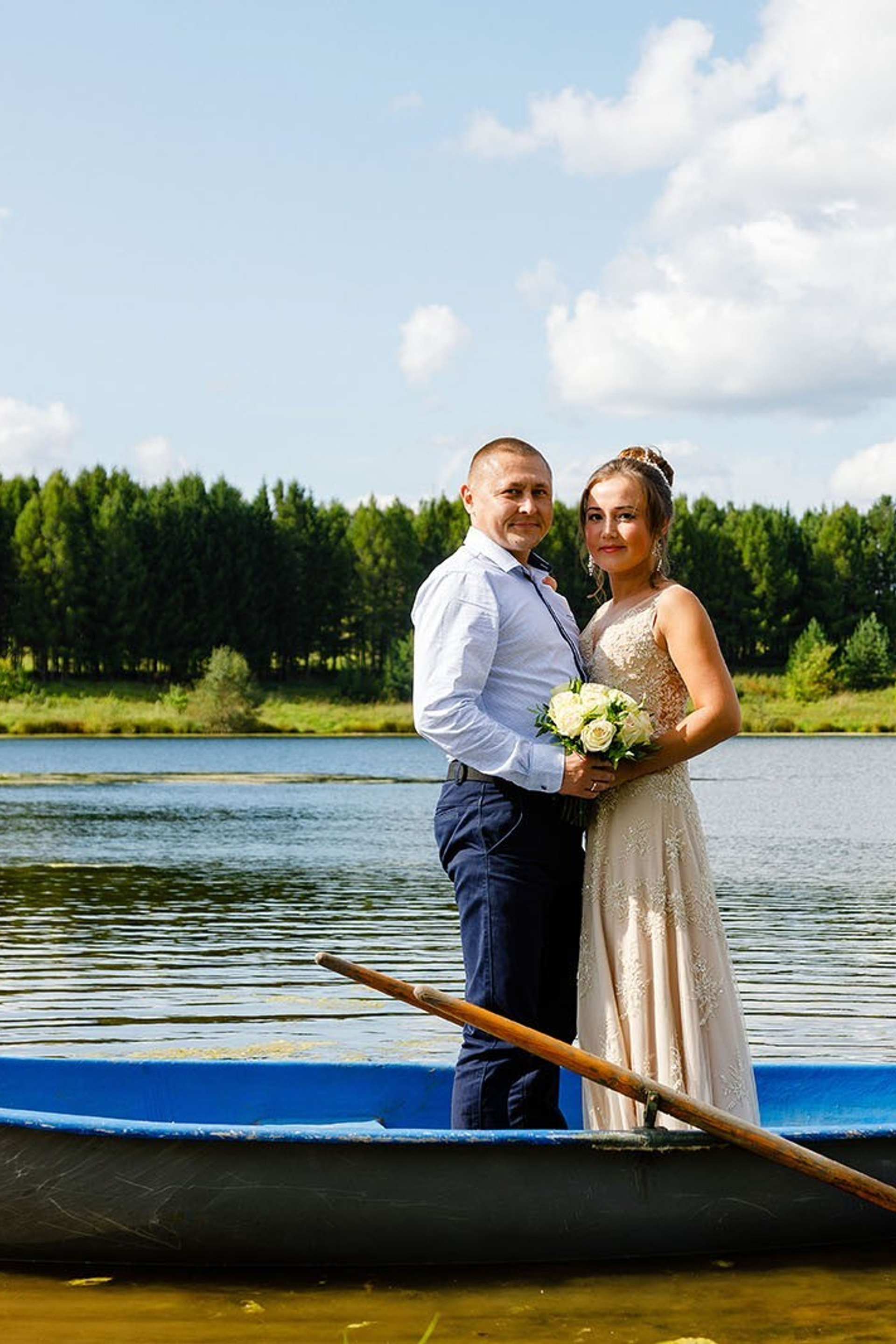 Загородная свадебная фотосессия