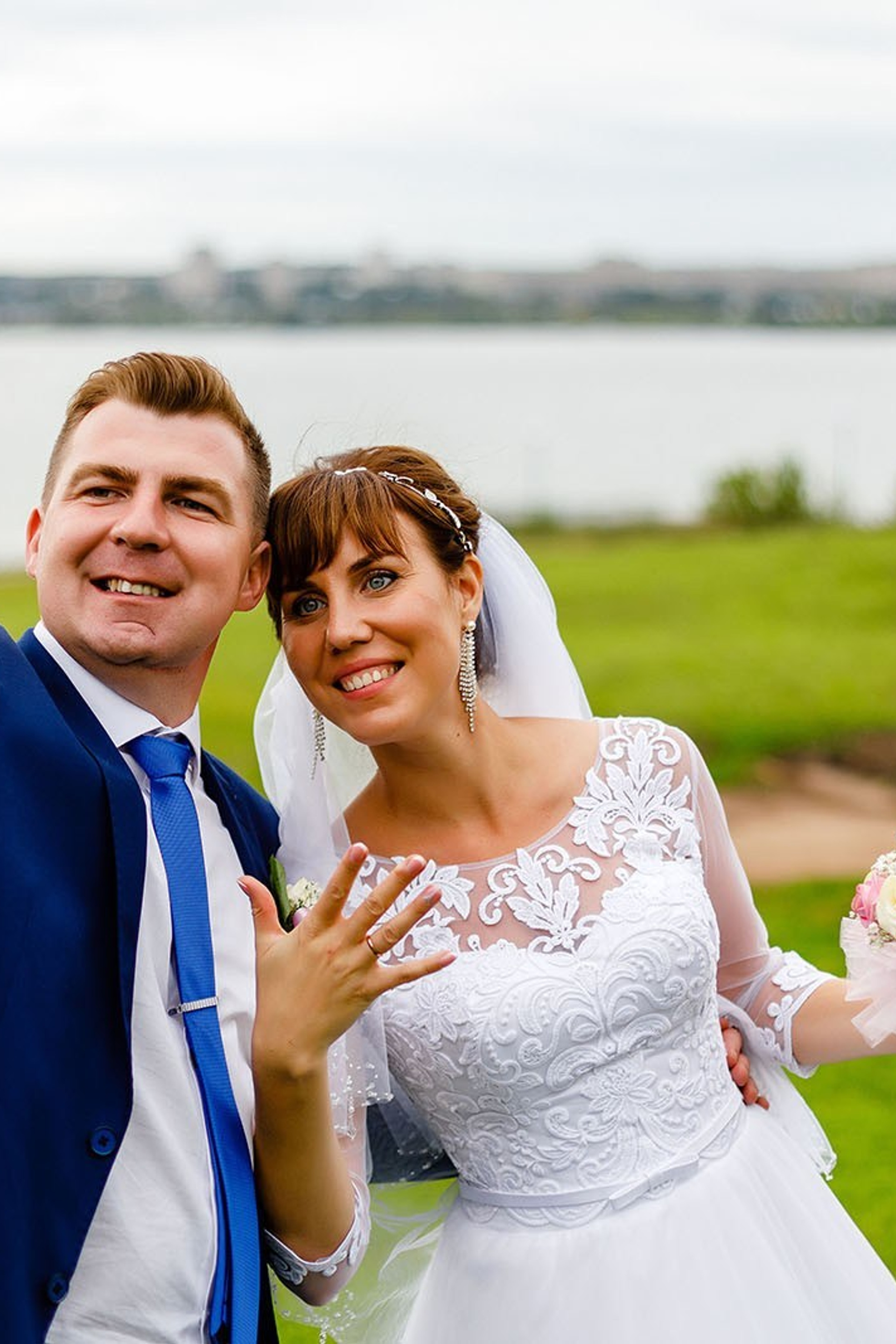 Летняя свадебная фотосессия