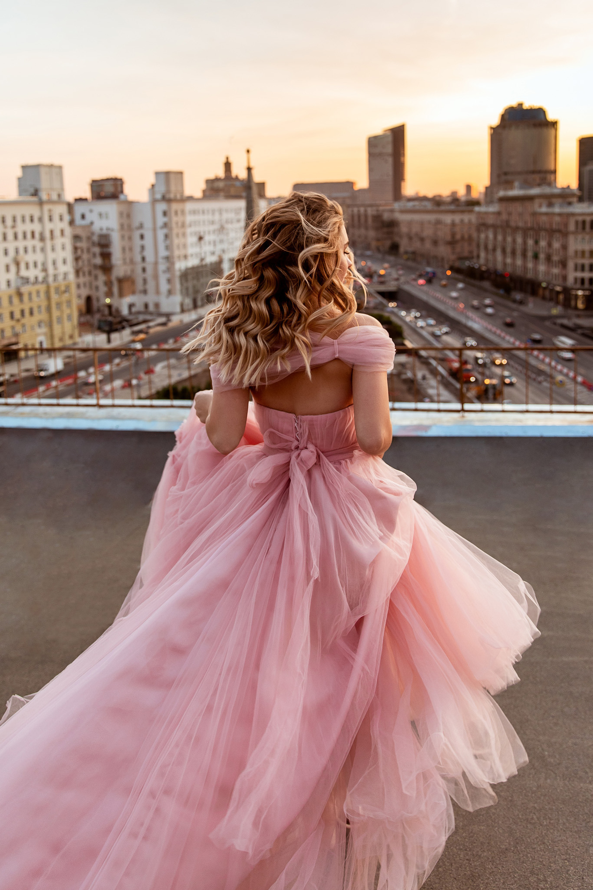 Съёмка на крыше для Анны