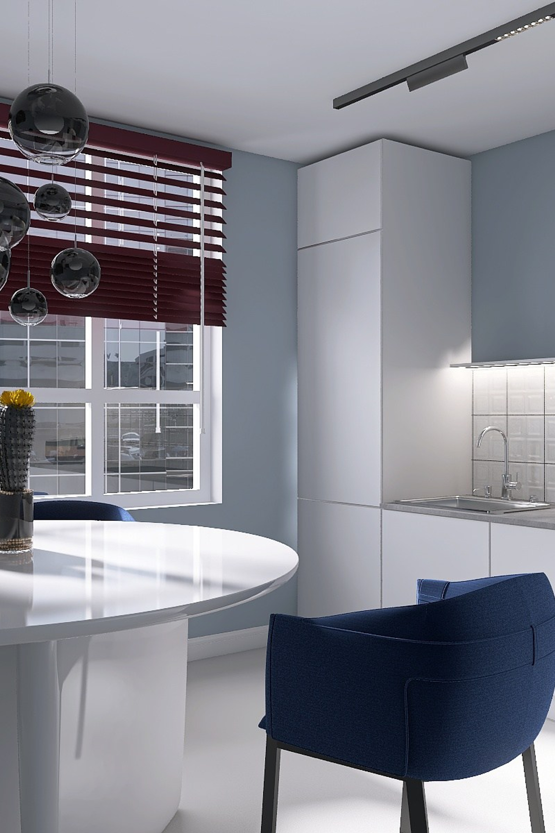 Дизайн-проект двухкомнатной квартиры ст. м. Водный стадион