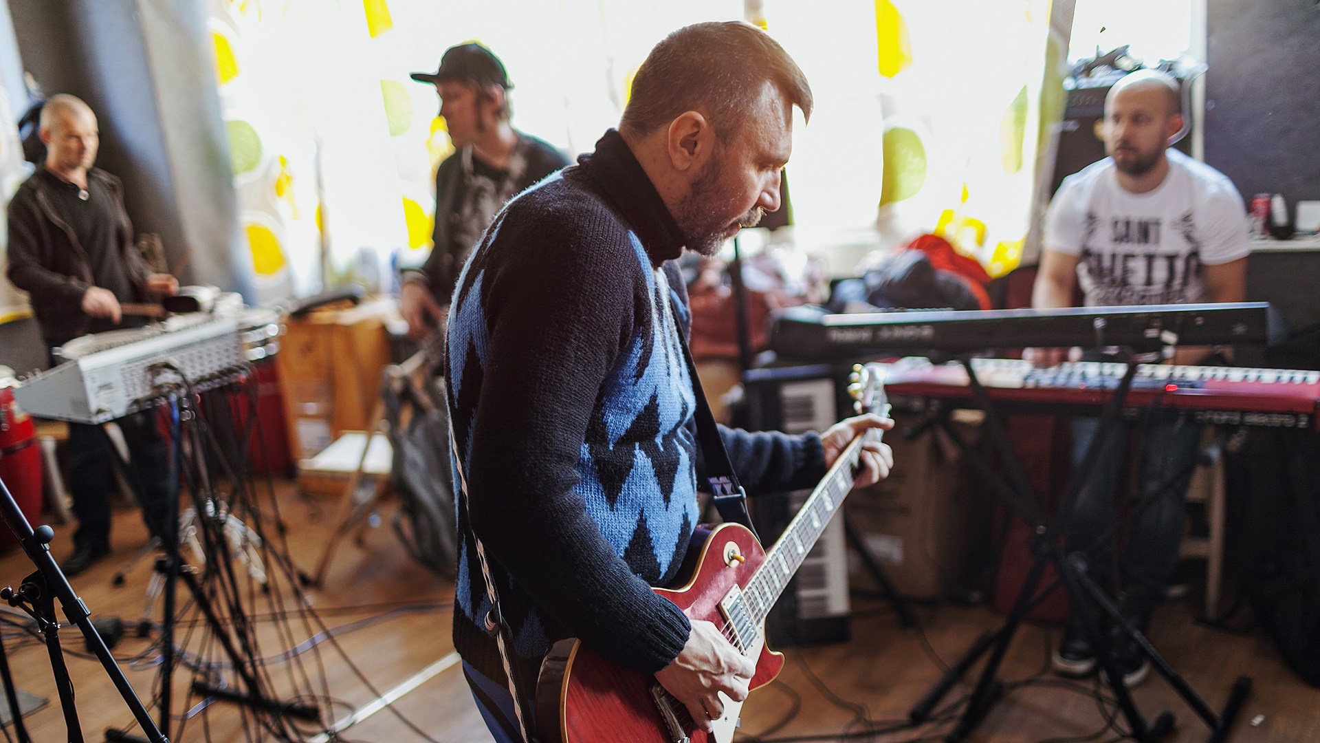 Репетиция группы «Ленинград»