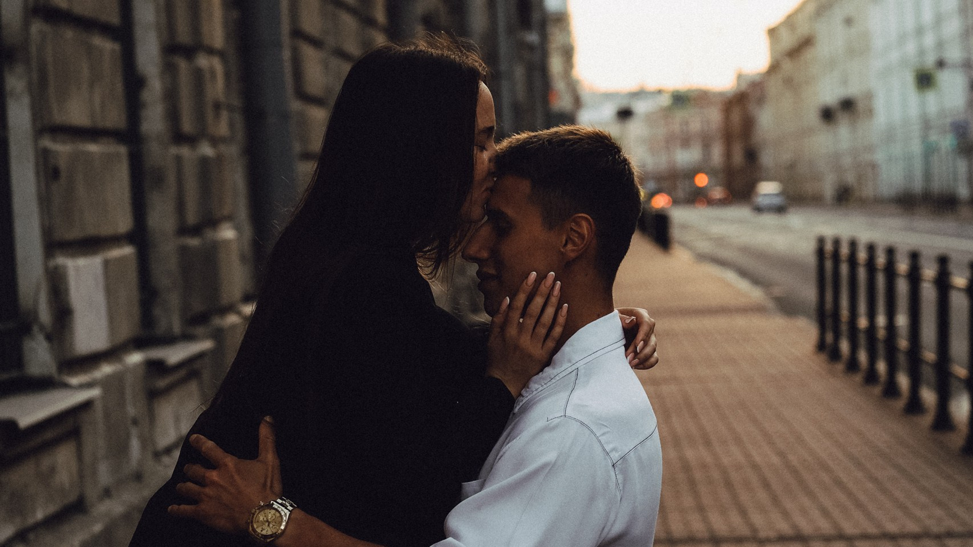 городская прогулка влюбленных