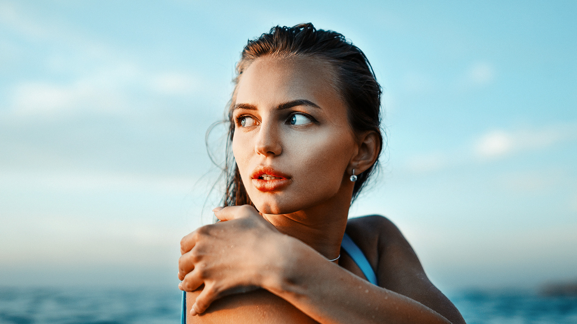 Кристина. Пляжная фотосессия на берегу моря