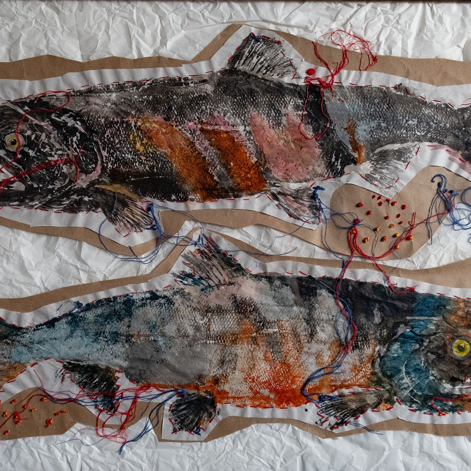 Гётаку «Кета нерестится». Художник, фотограф Ирина Тен