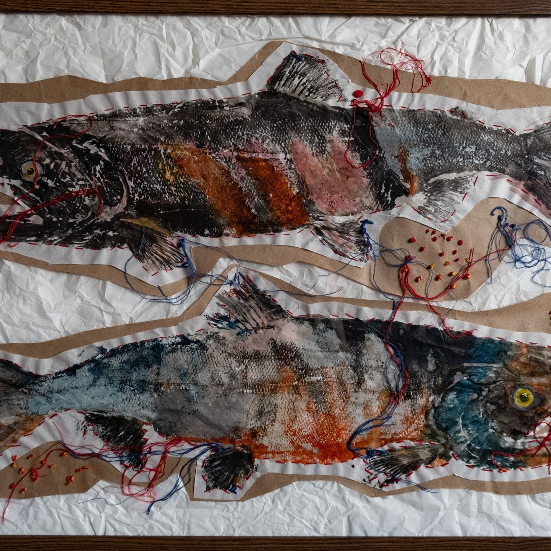 Гётаку «Кета нерестится». Художник, фотограф Ирина Тен