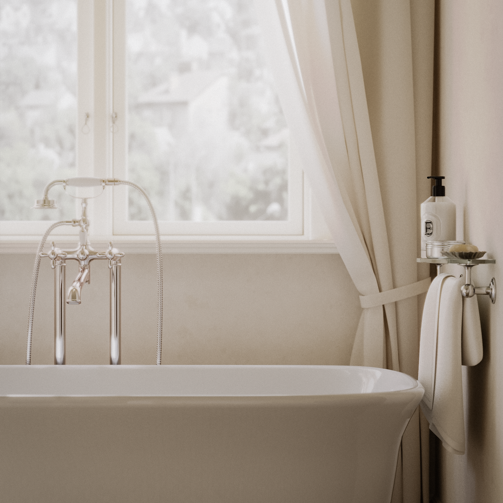 Mid-century bathroom. 3D-визуализатор интерьеров Анастасия Соколова