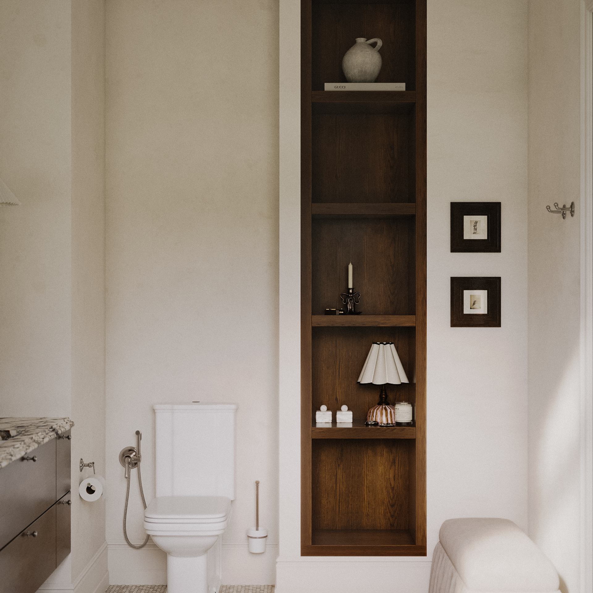 Mid-century bathroom. 3D-визуализатор интерьеров Анастасия Соколова