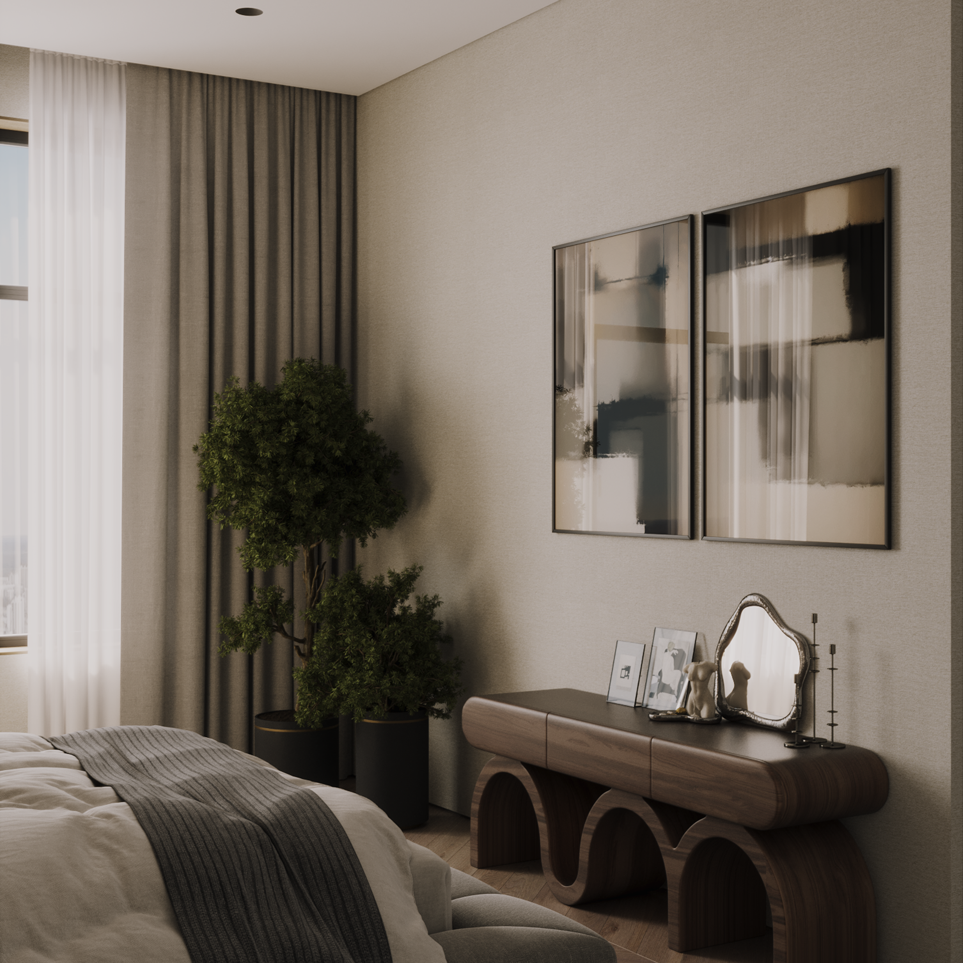 Modern bedroom. 3D-визуализатор интерьеров Анастасия Соколова