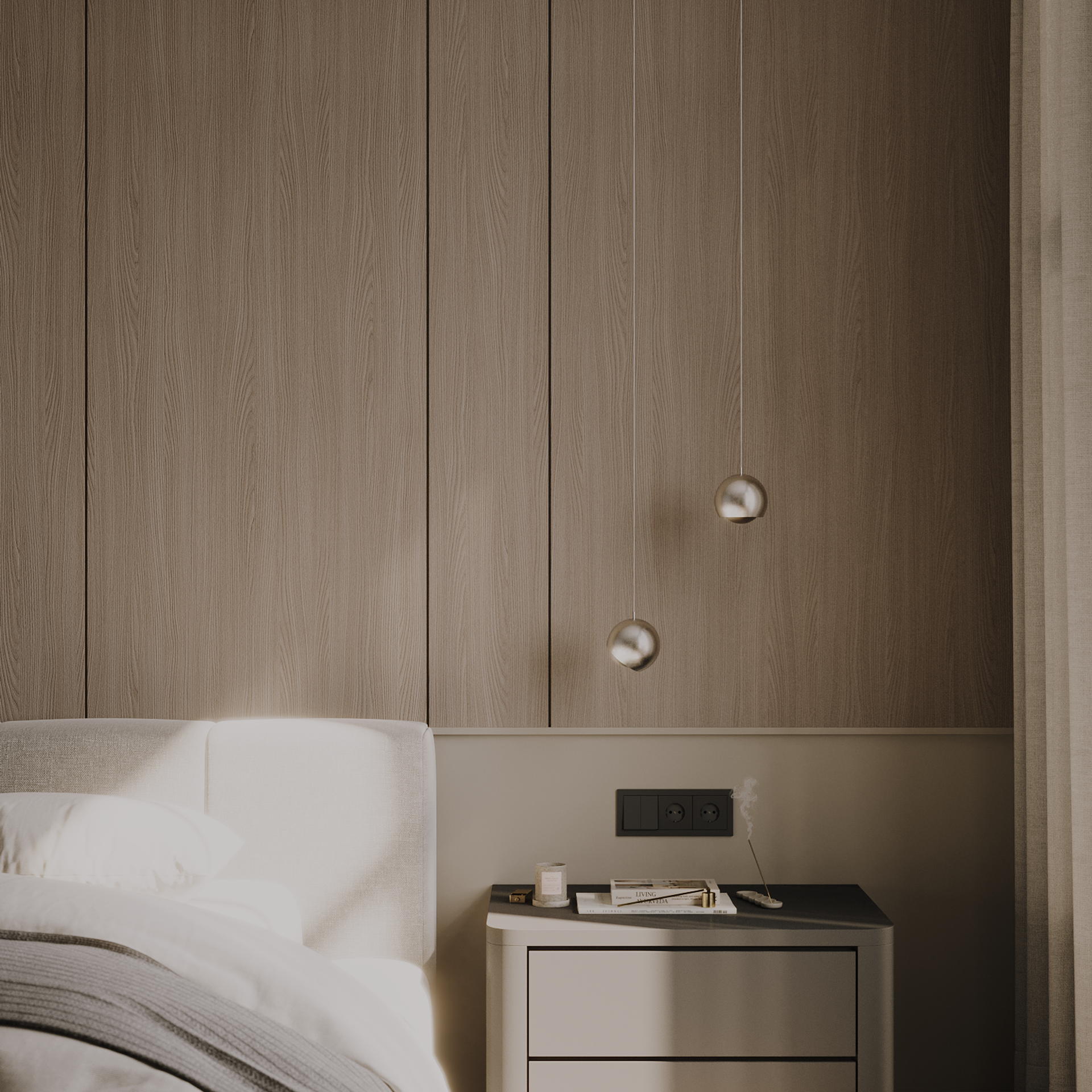Modern bedroom. 3D-визуализатор интерьеров Анастасия Соколова