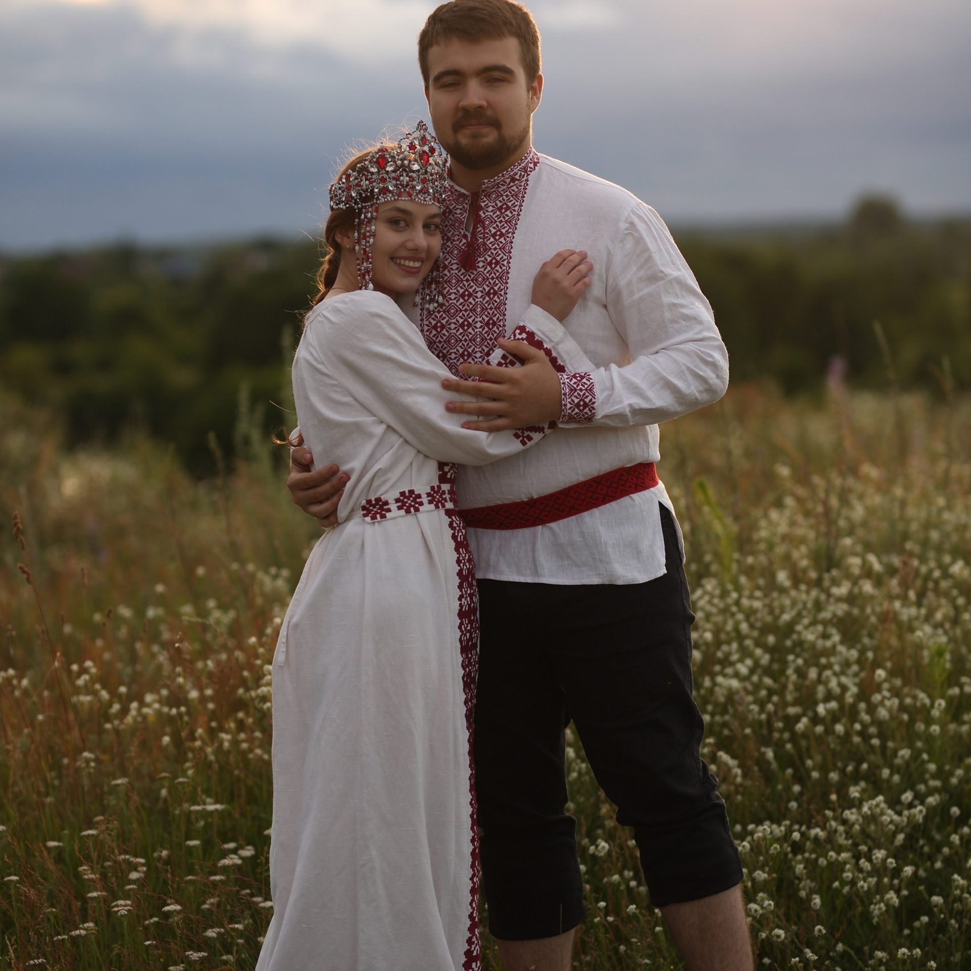 Комплект в русском стиле для пары