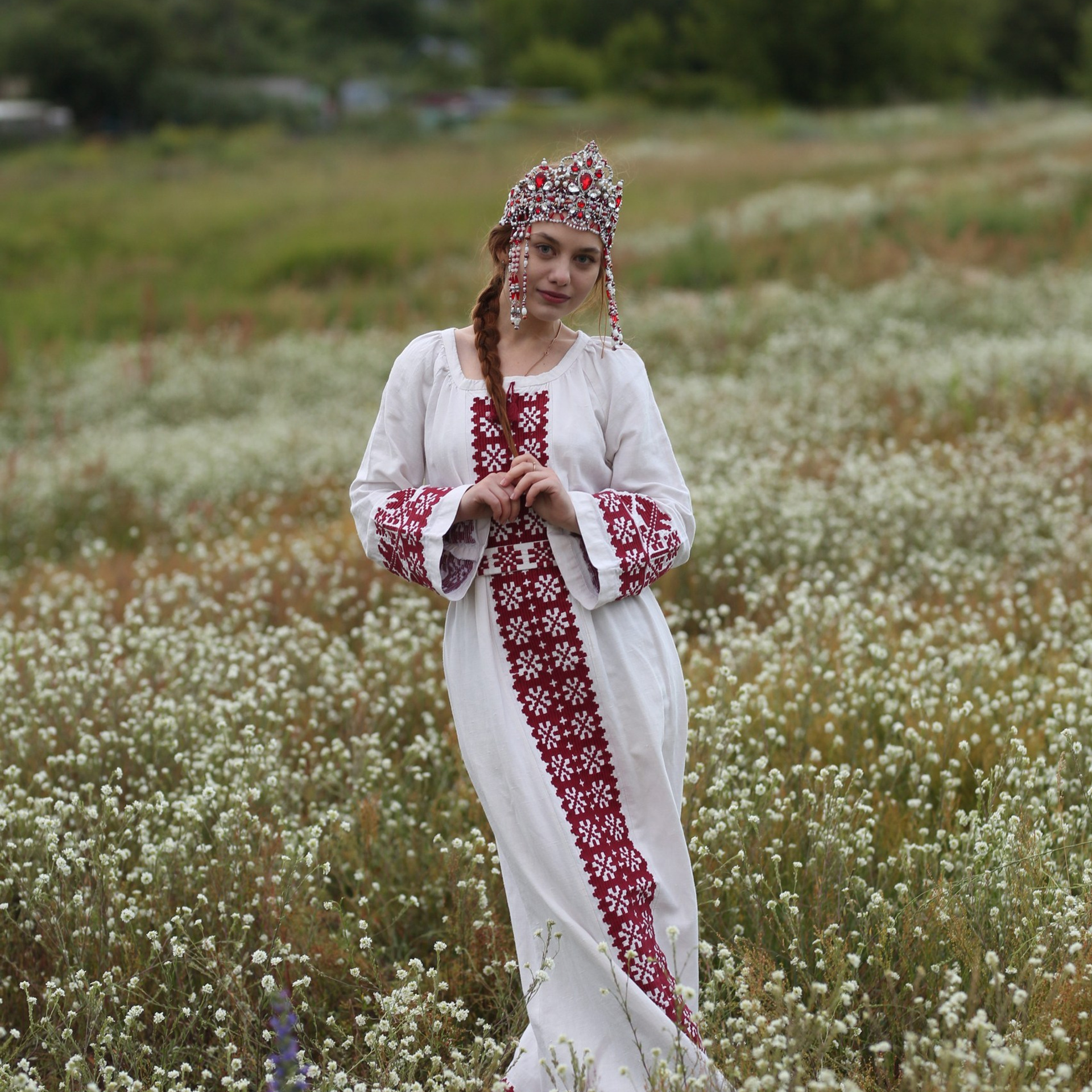 Платье в русском стиле Красна Девица