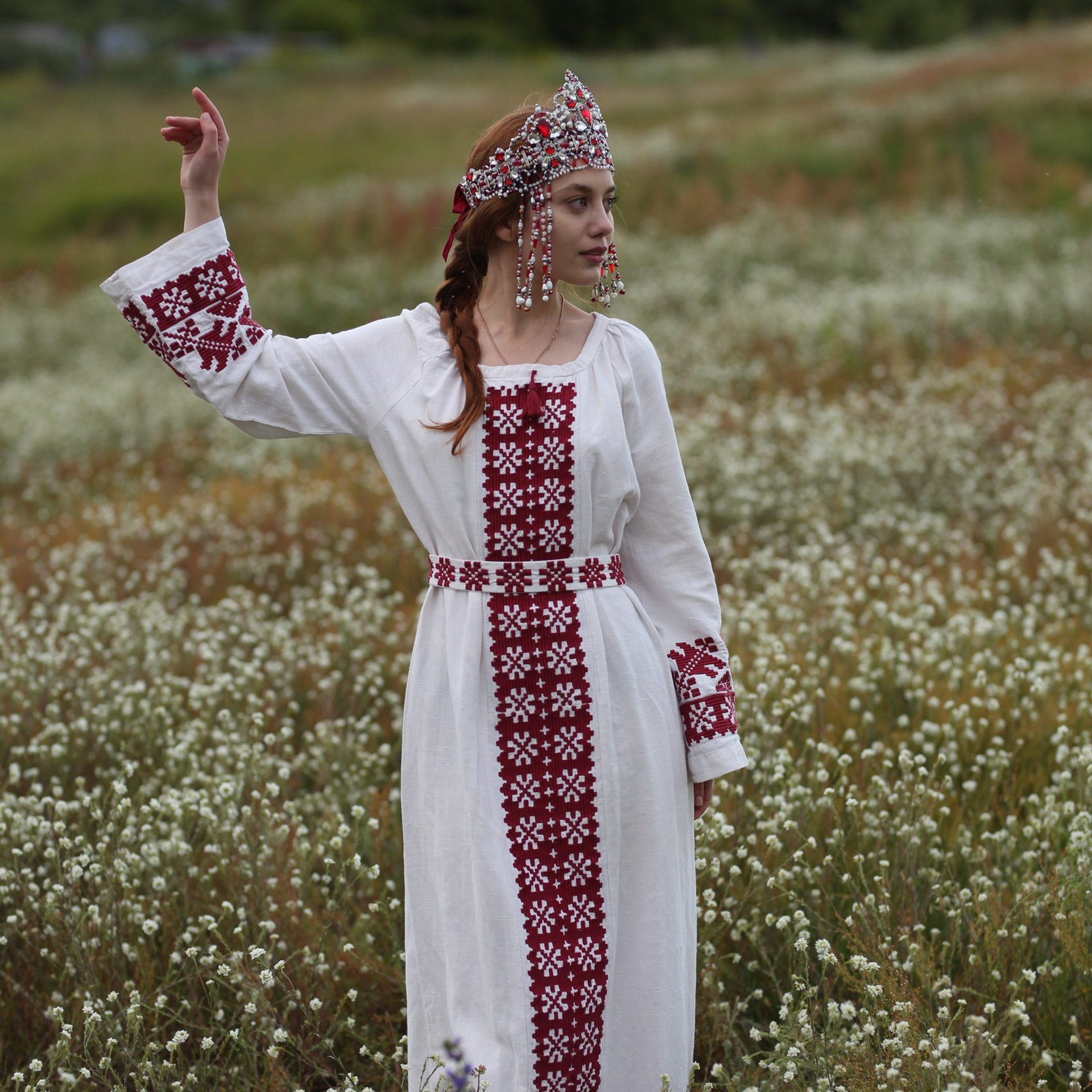 Платье в русском стиле Красна Девица