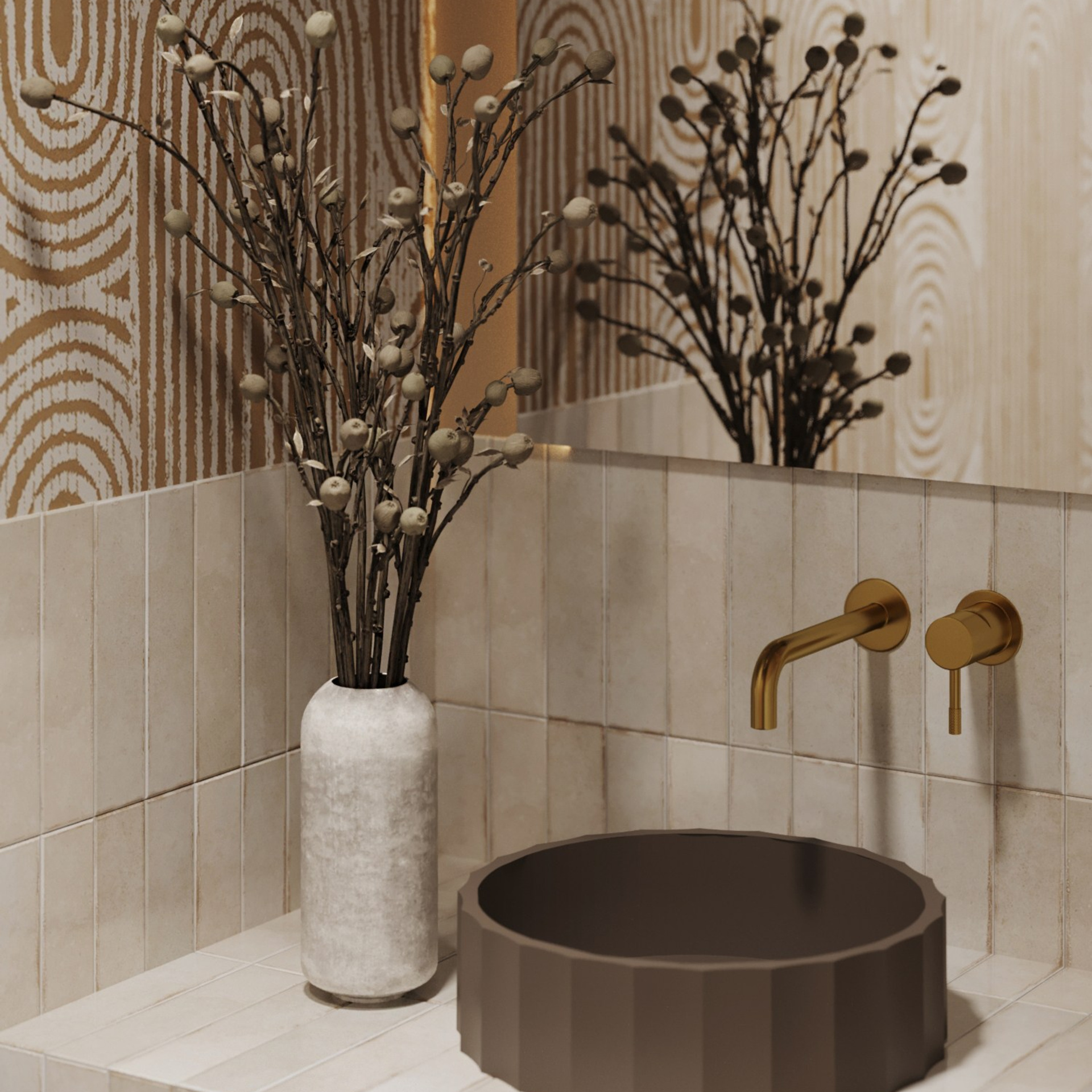 Салон красоты 125 м² // строительство. Дизайнер интерьера | kolchanova.dsgn