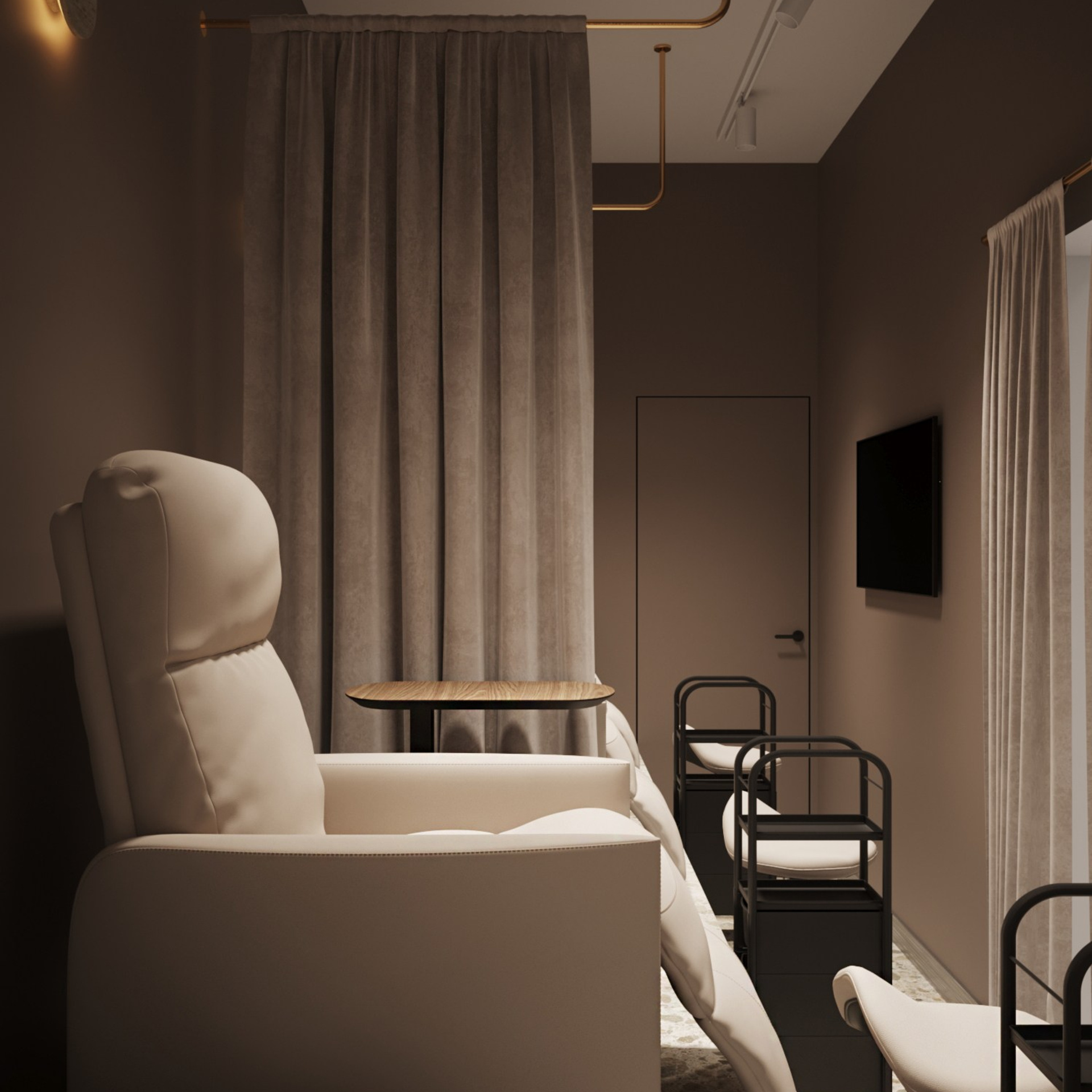 Салон красоты 125 м² // строительство. Дизайнер интерьера | kolchanova.dsgn