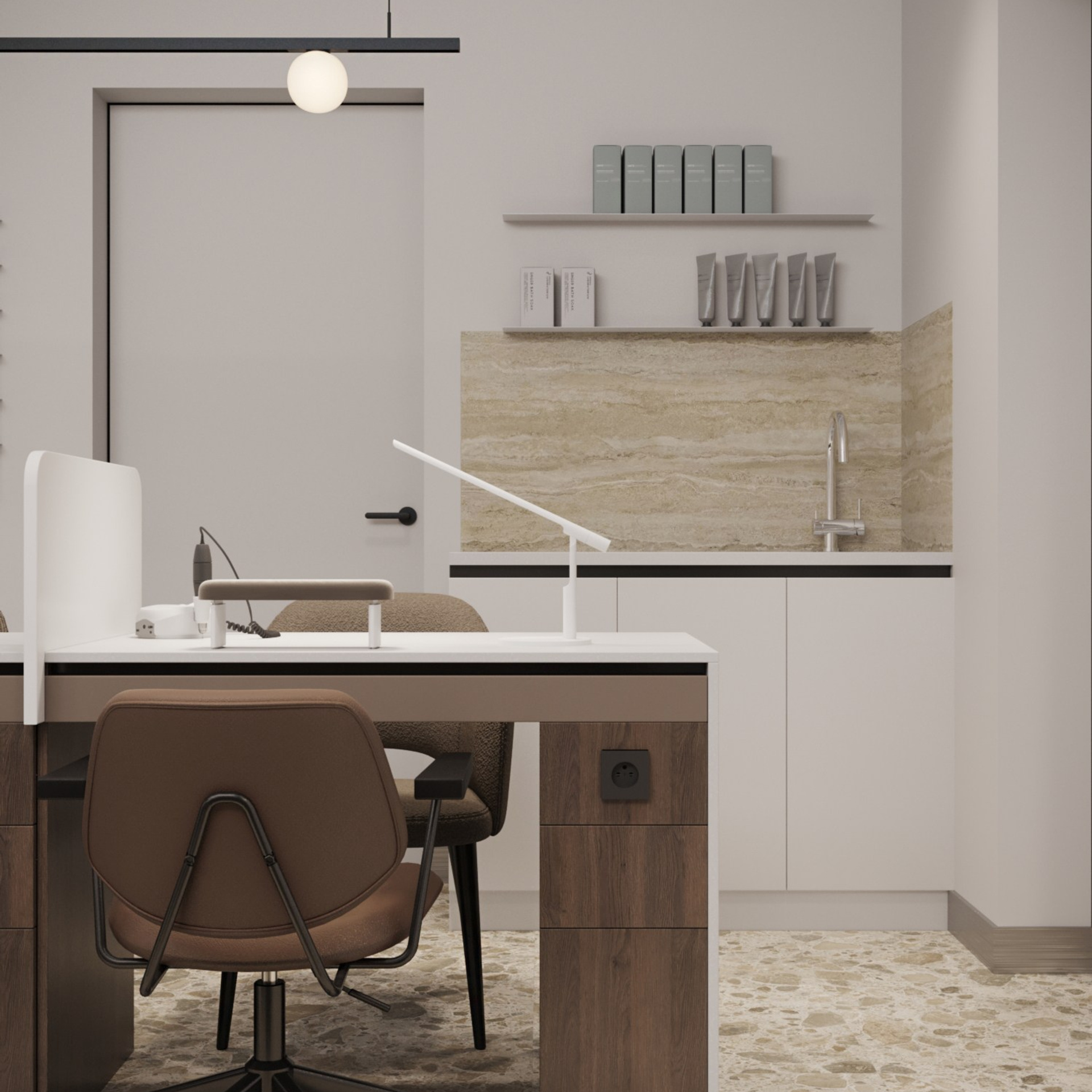 Салон красоты 125 м² // строительство. Дизайнер интерьера | kolchanova.dsgn