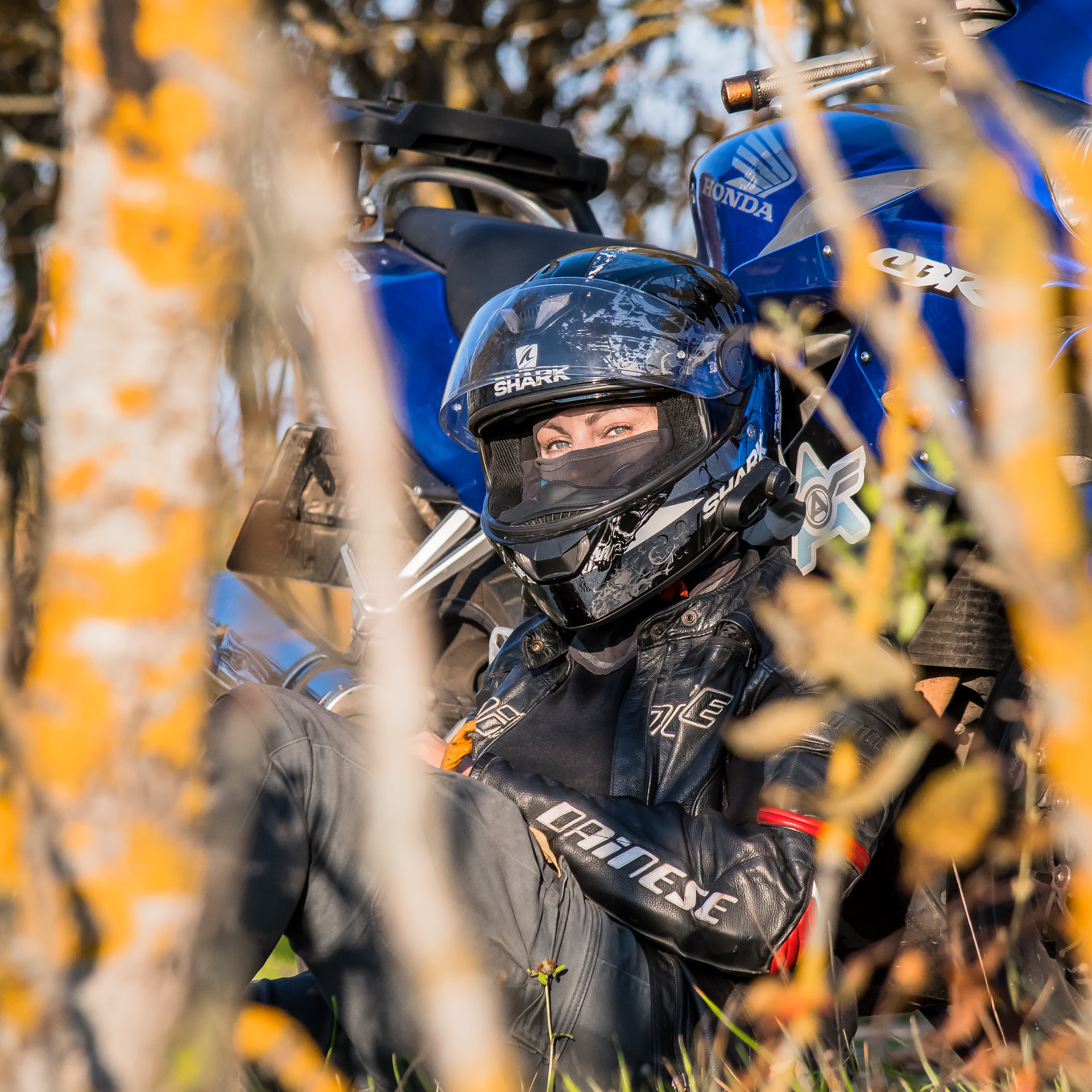 Аня — Фотопрогулка — Honda CBR600 и Honda VTR250