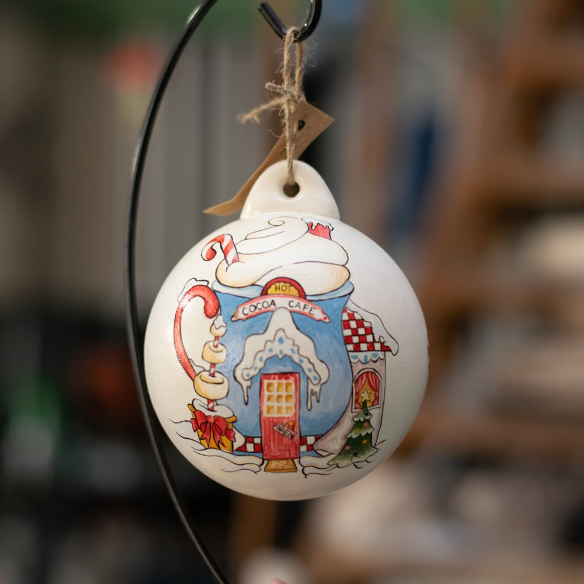 Керамические новогодние игрушки от мастерской Tiger Craft