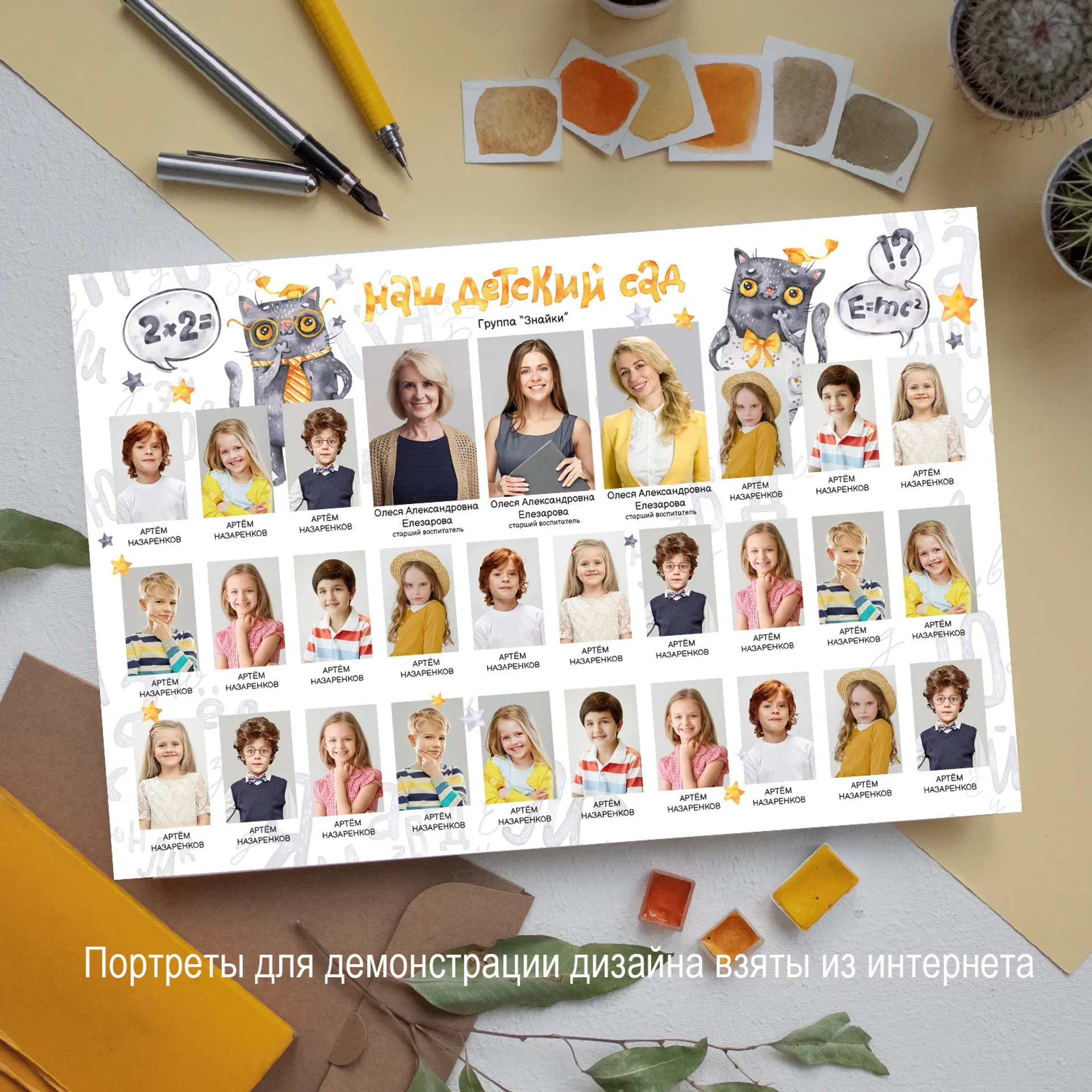 Шаблон «Коты»