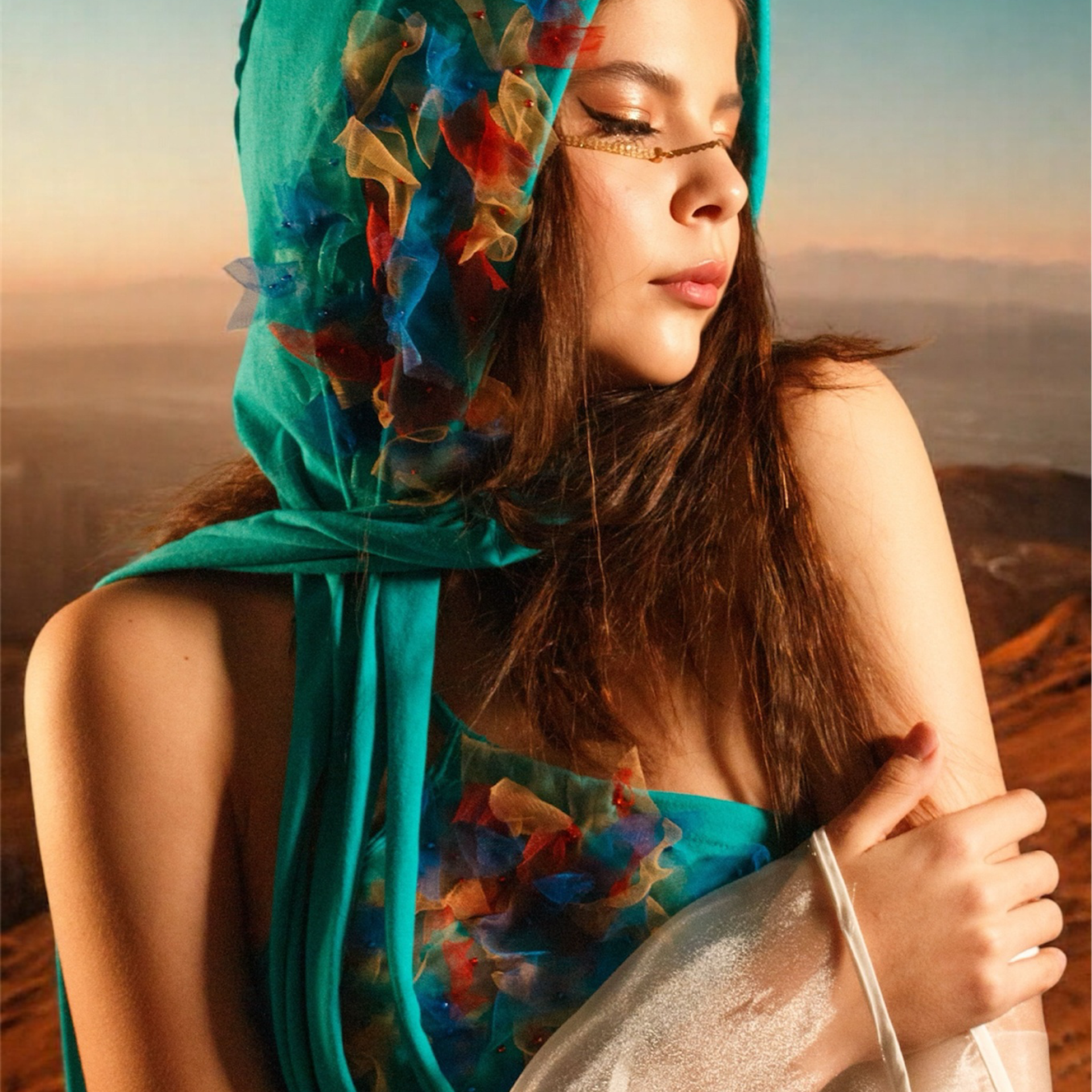 Съёмка Арабского стилизованного костюма для дизайнера