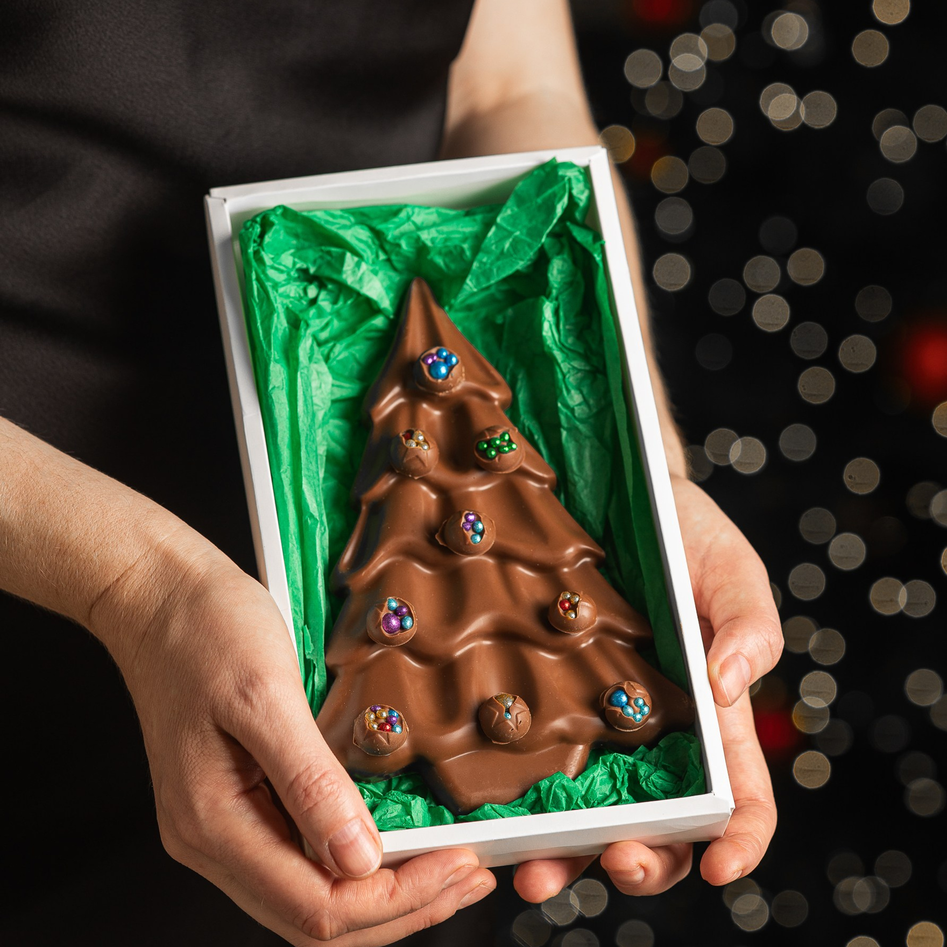 Новогодняя съемка шоколадных изделий