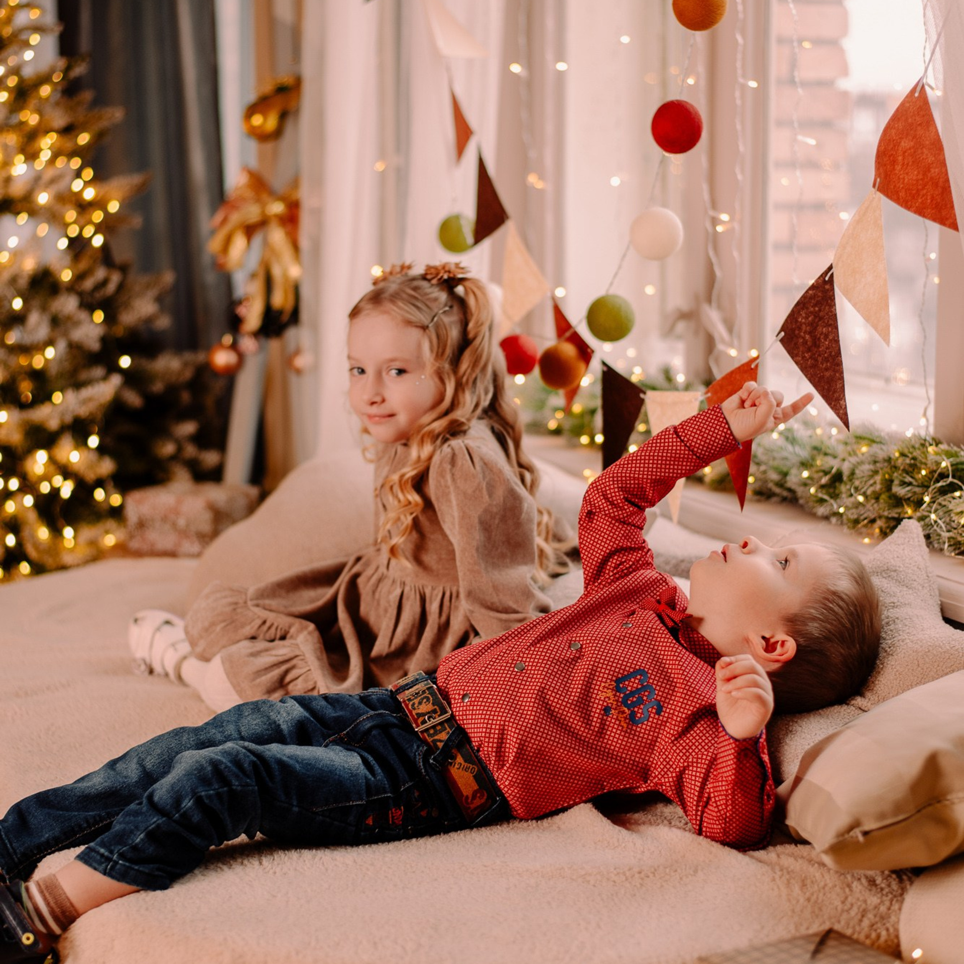 флажки и огоньки