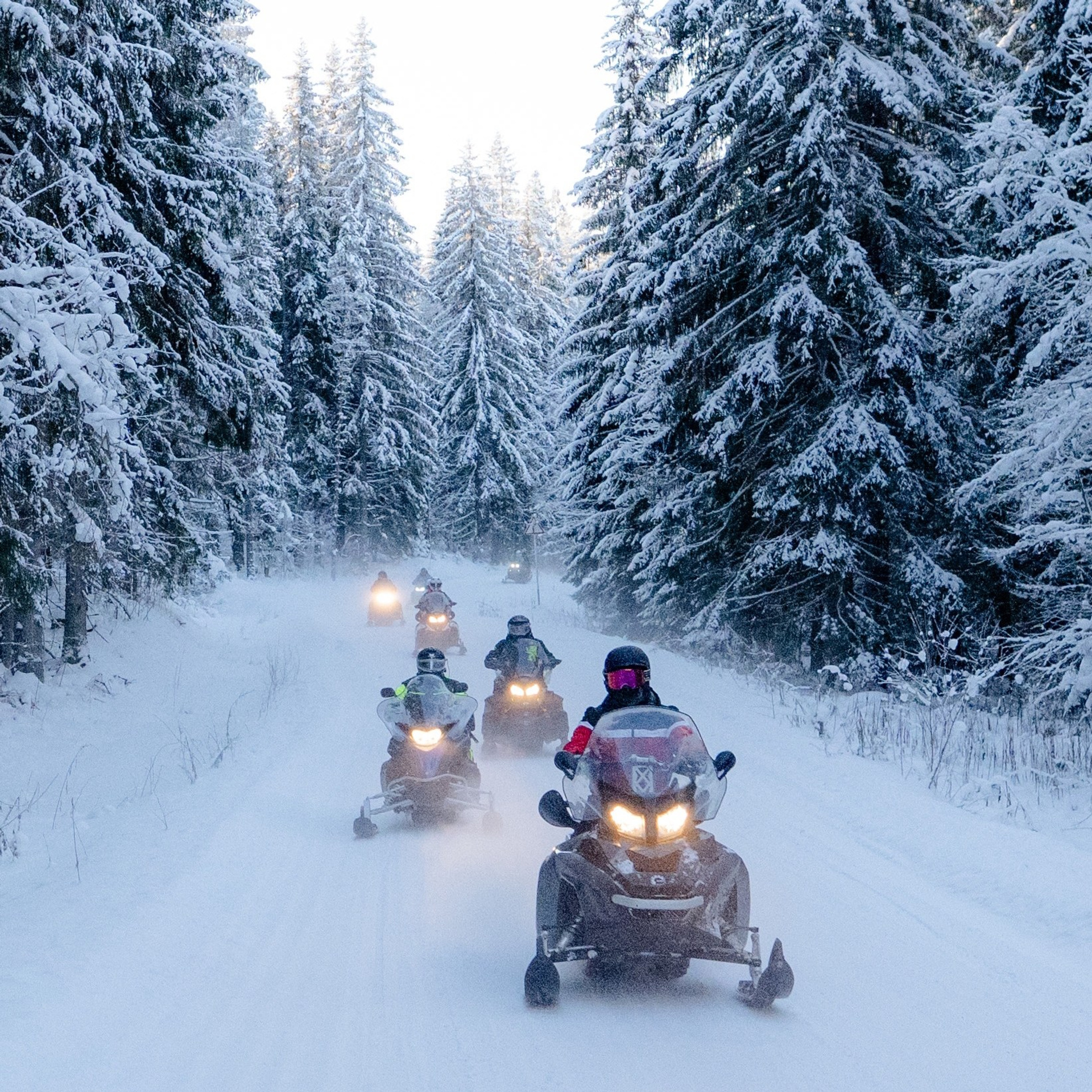 Гонки на&nbsp;снегоходах