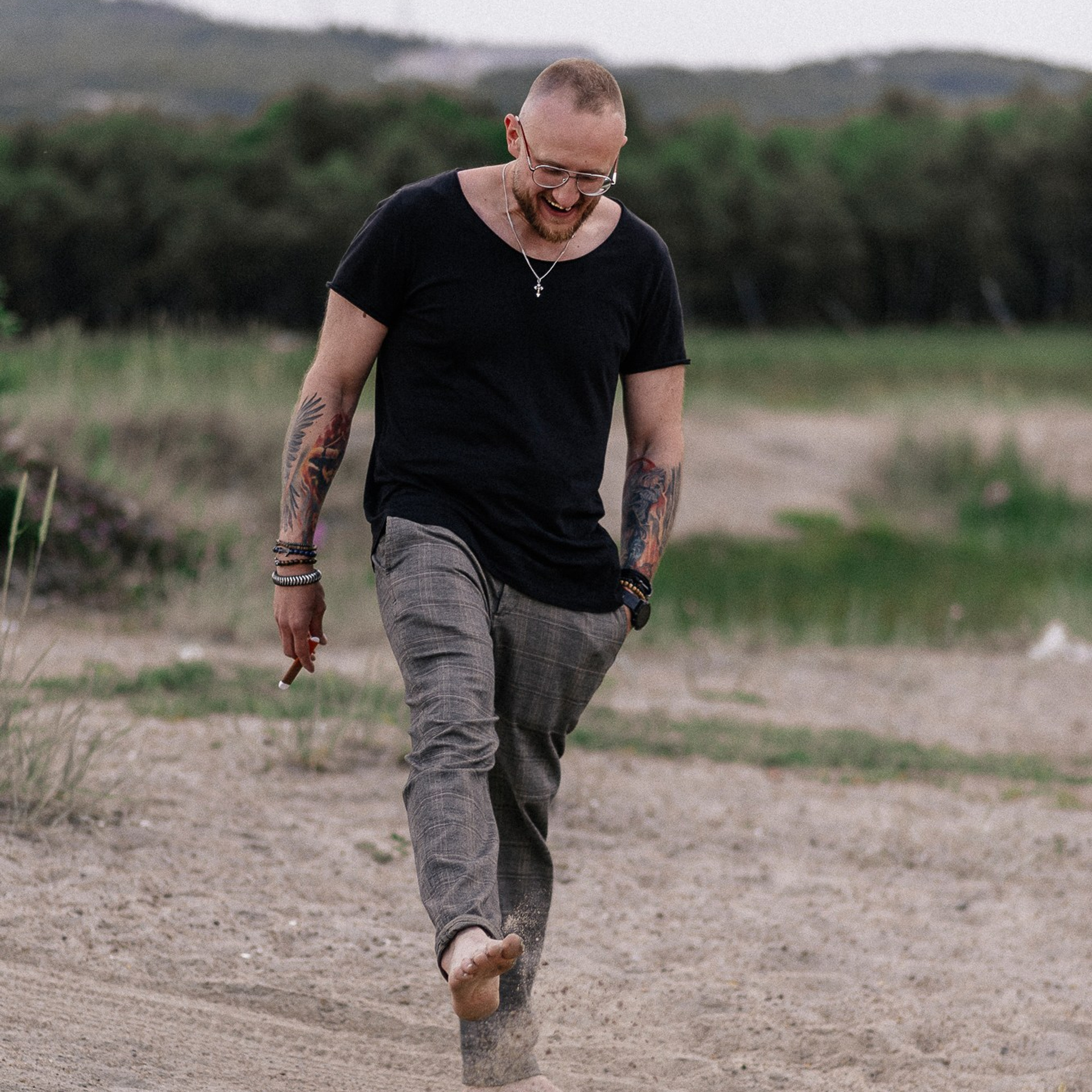 Алексей, прогулка на берегу Туломы