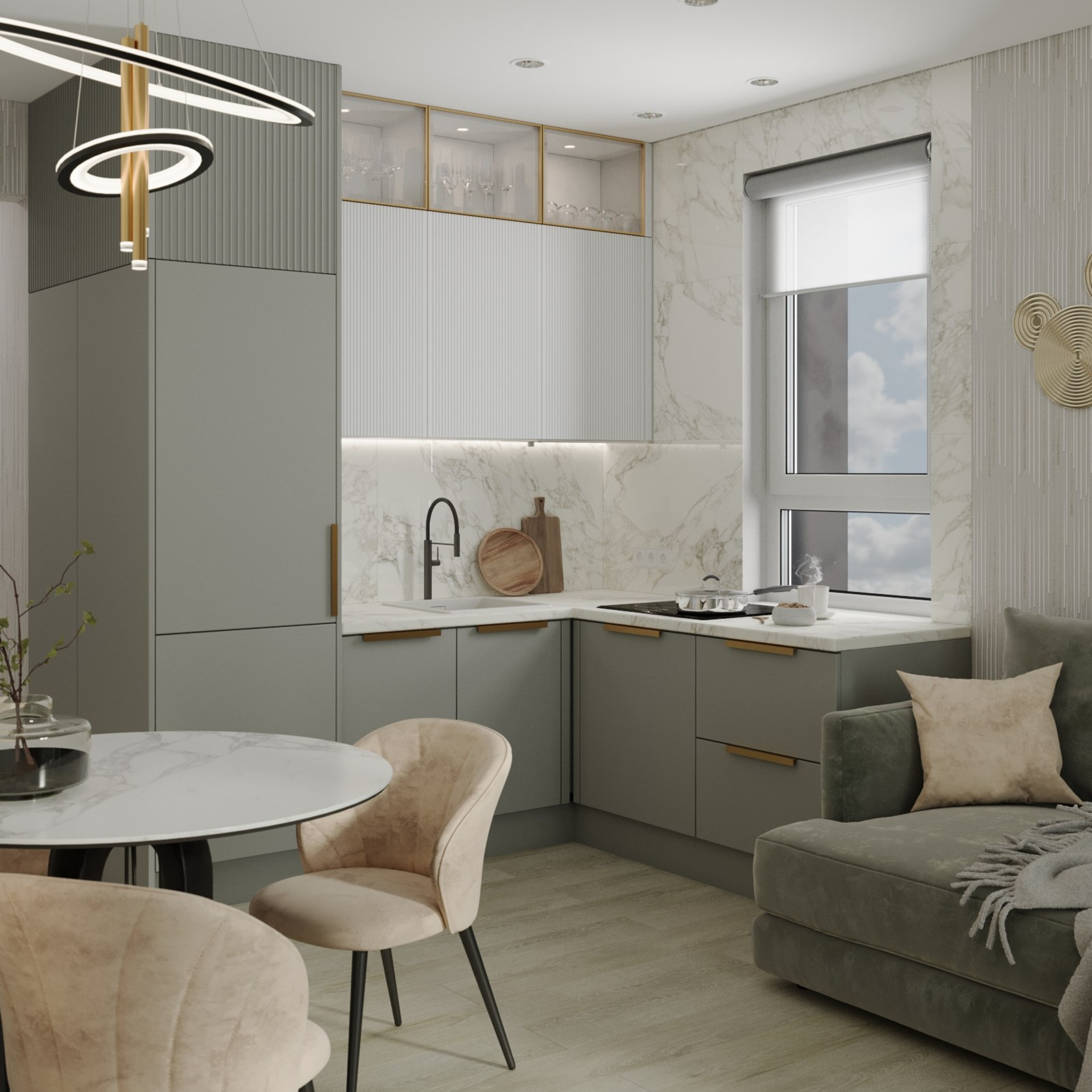 Кухня — гостиная