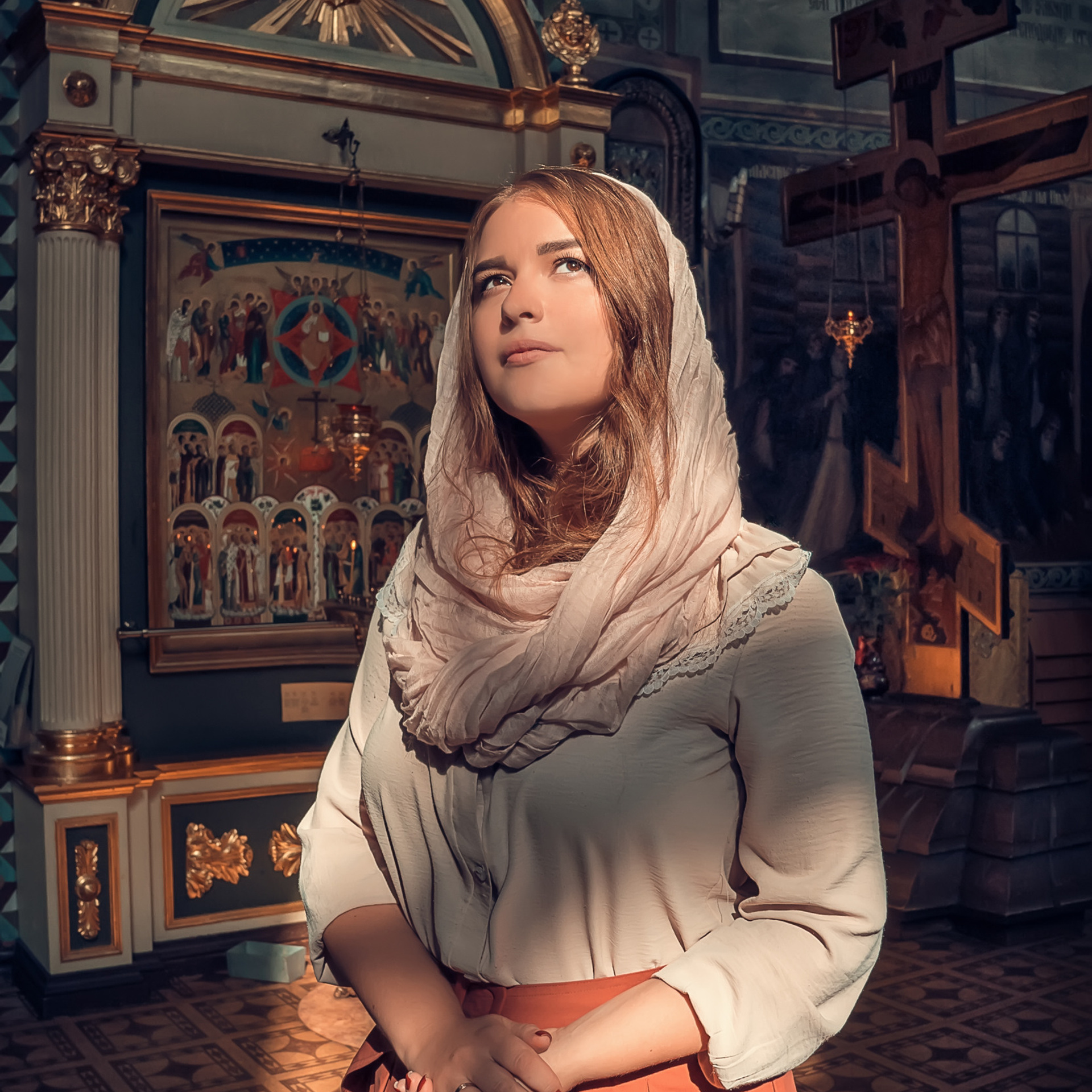 Женская православная съемка в храме Сергея Радонежского г. Тула