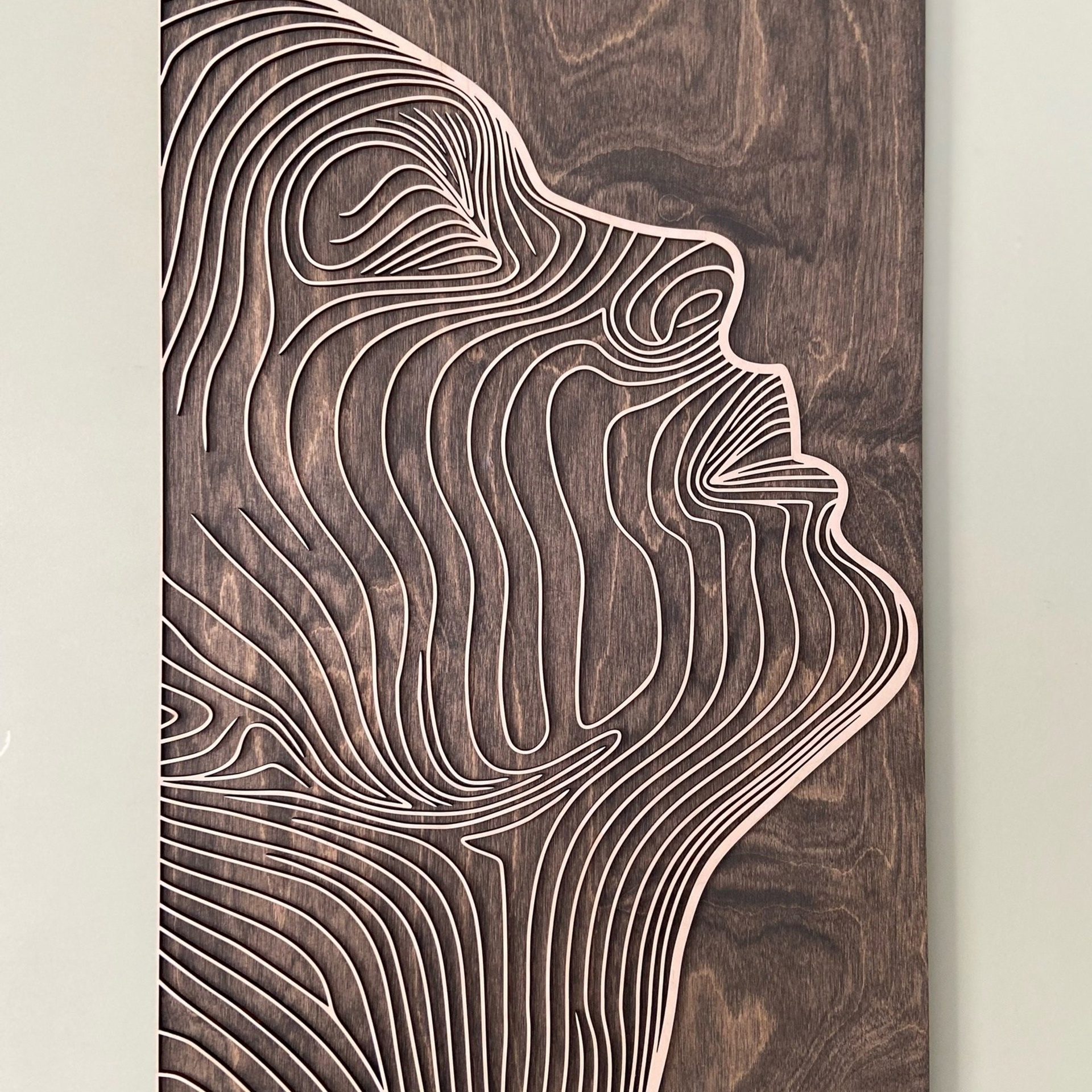 Панно картина на стену Линиями. Арт-объекты для стен. Авторские картины, панно, часы и портреты по фото