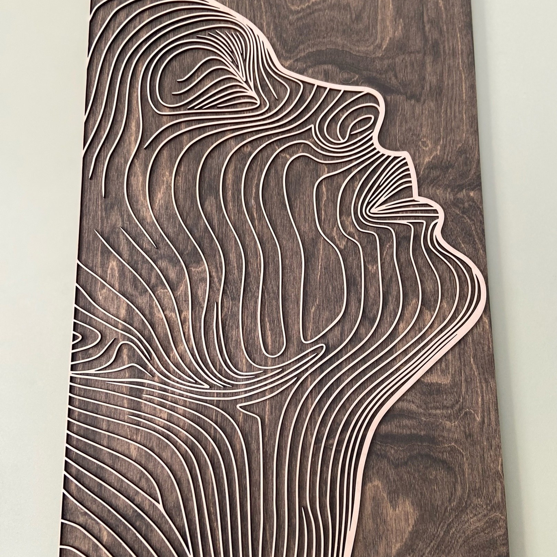 Панно картина на стену Линиями. Арт-объекты для стен. Авторские картины, панно, часы и портреты по фото