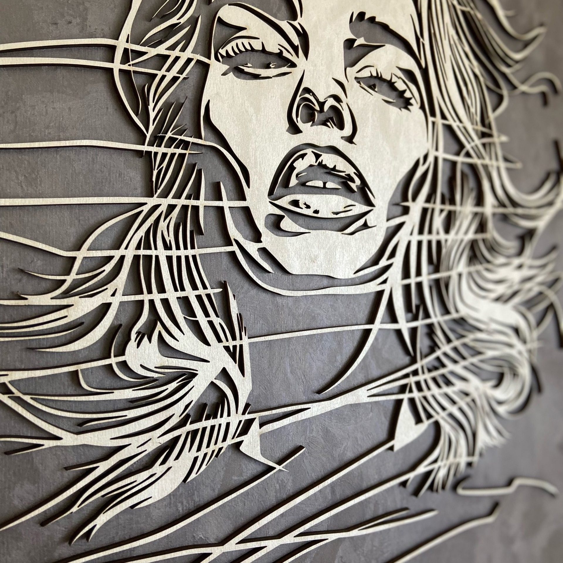 Панно картина на стену Штрихи. Арт-объекты для стен. Авторские картины, панно, часы и портреты по фото